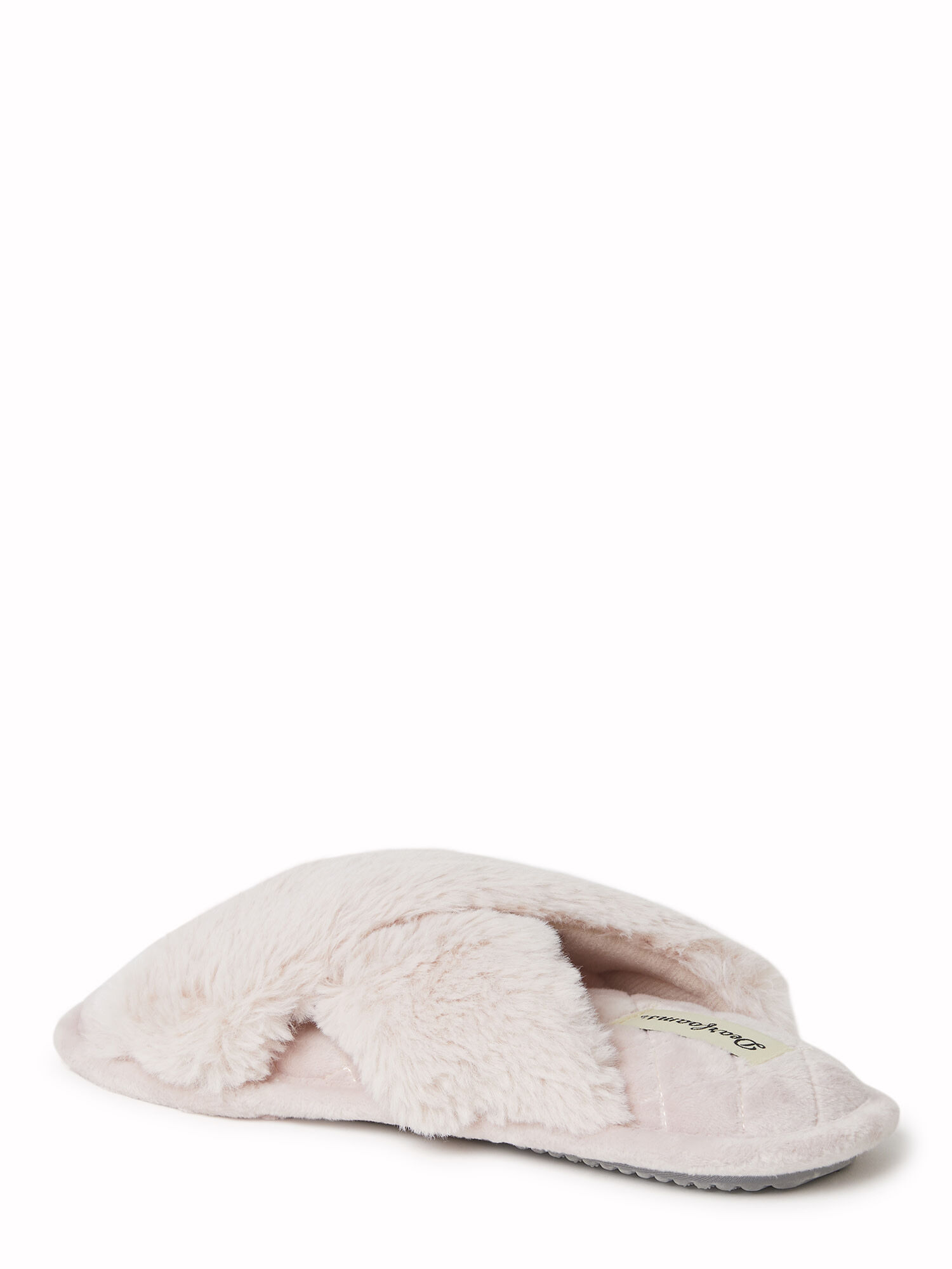 Women's Jessica Furry Crossband Slide Slipper