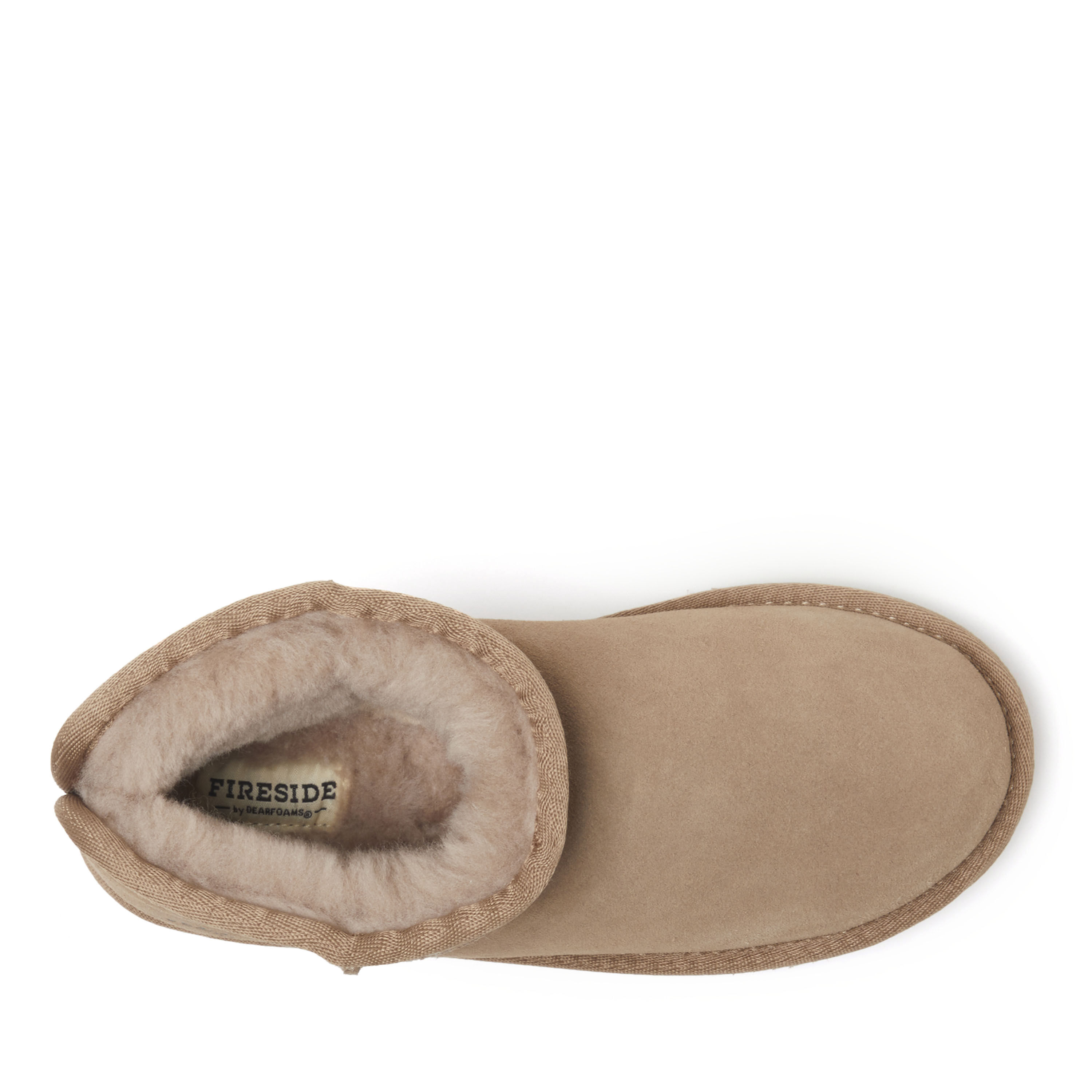 Women's Fireside by Dearfoams Riverland Genuine Shearling Micro Bootie