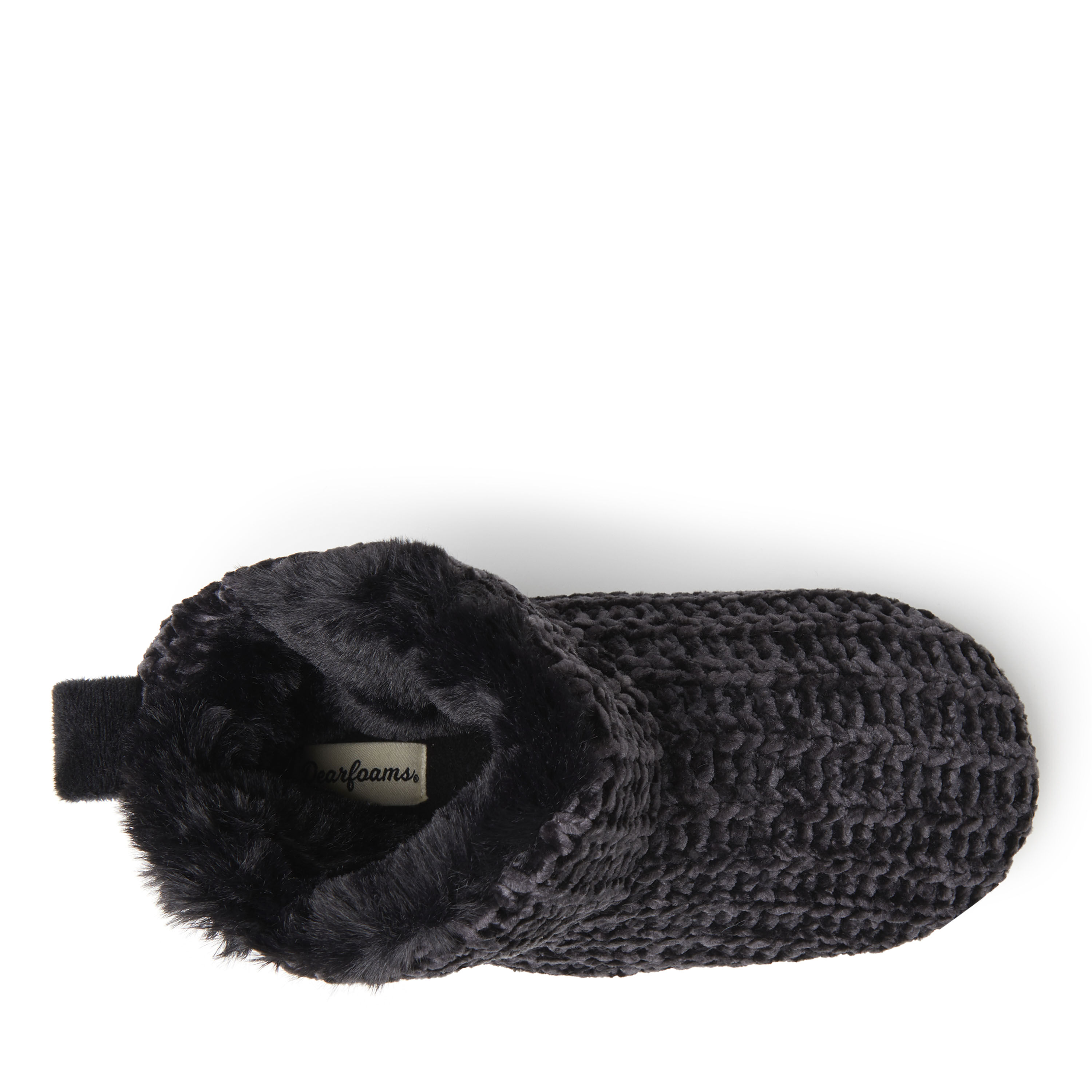 Women's dearfoams chenille sale knit boot slippers