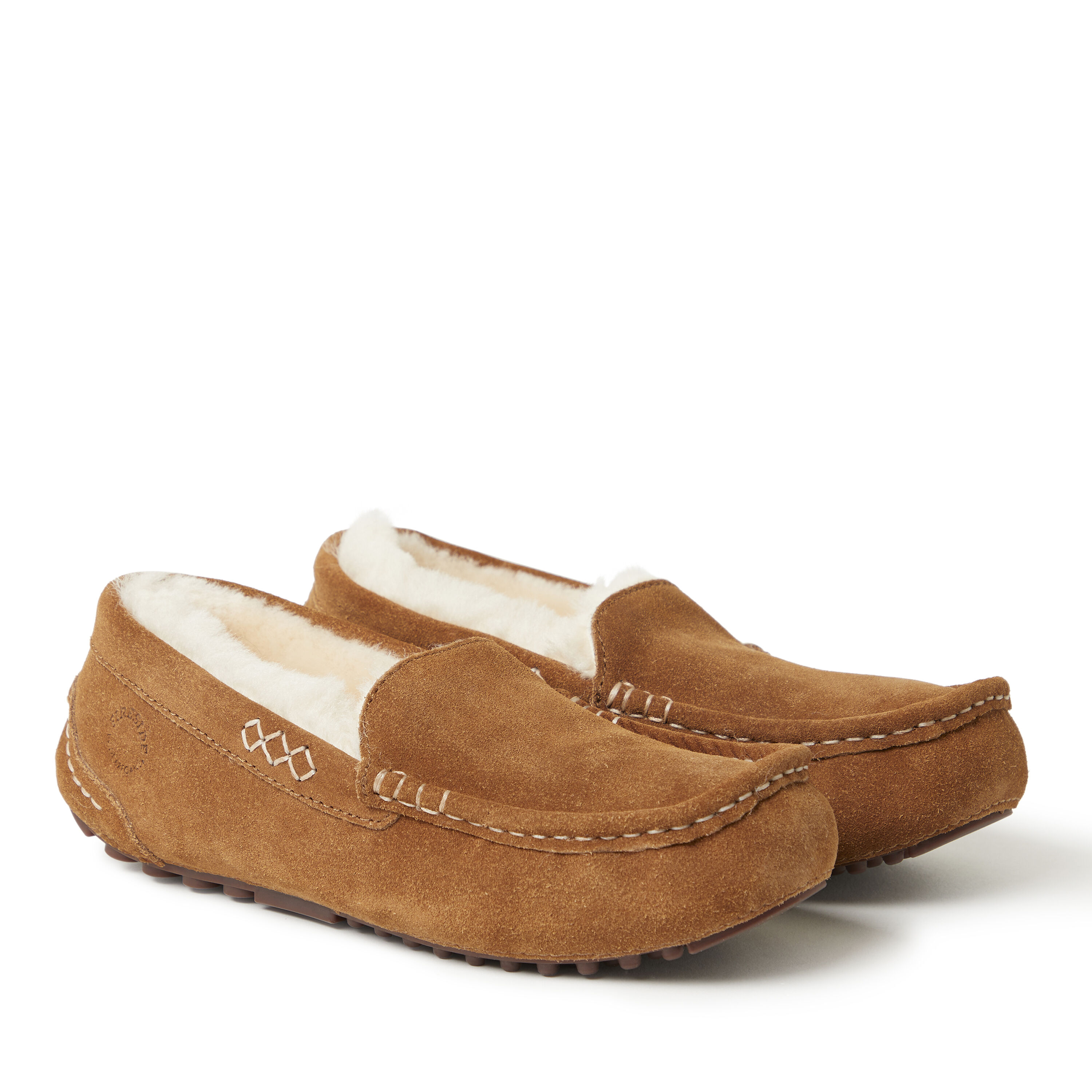 Women's mel genuine shop shearling moccasin slipper