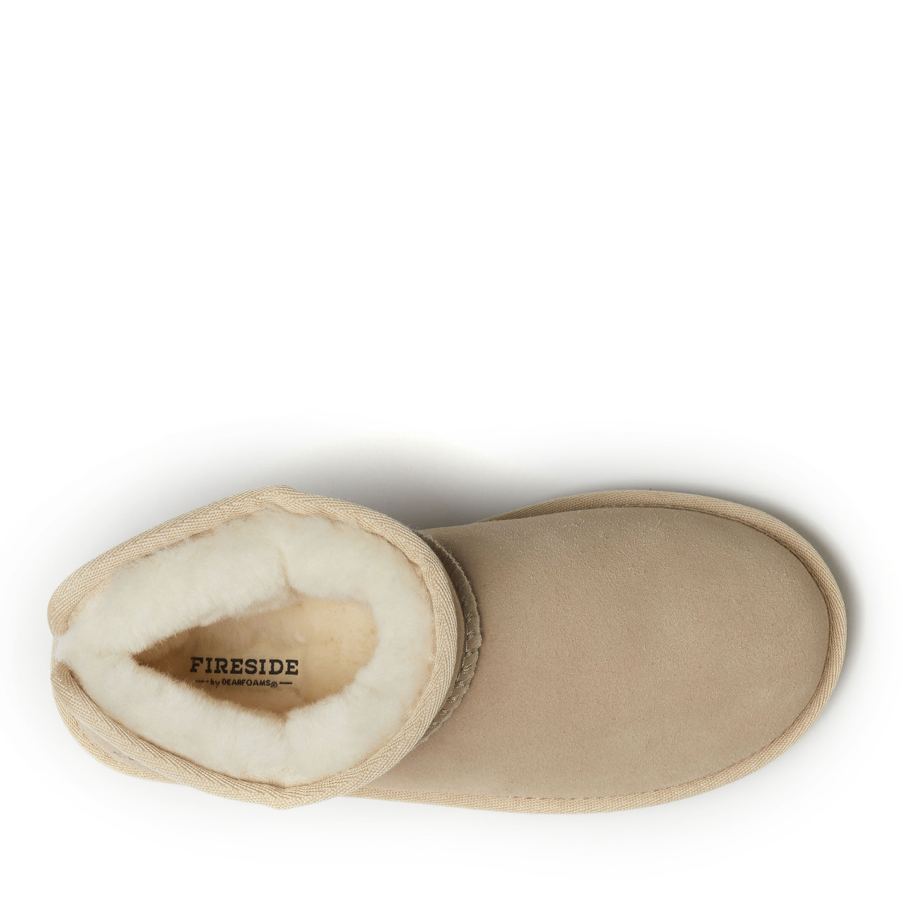 Women's Fireside by Dearfoams Riverland Genuine Shearling Micro Bootie