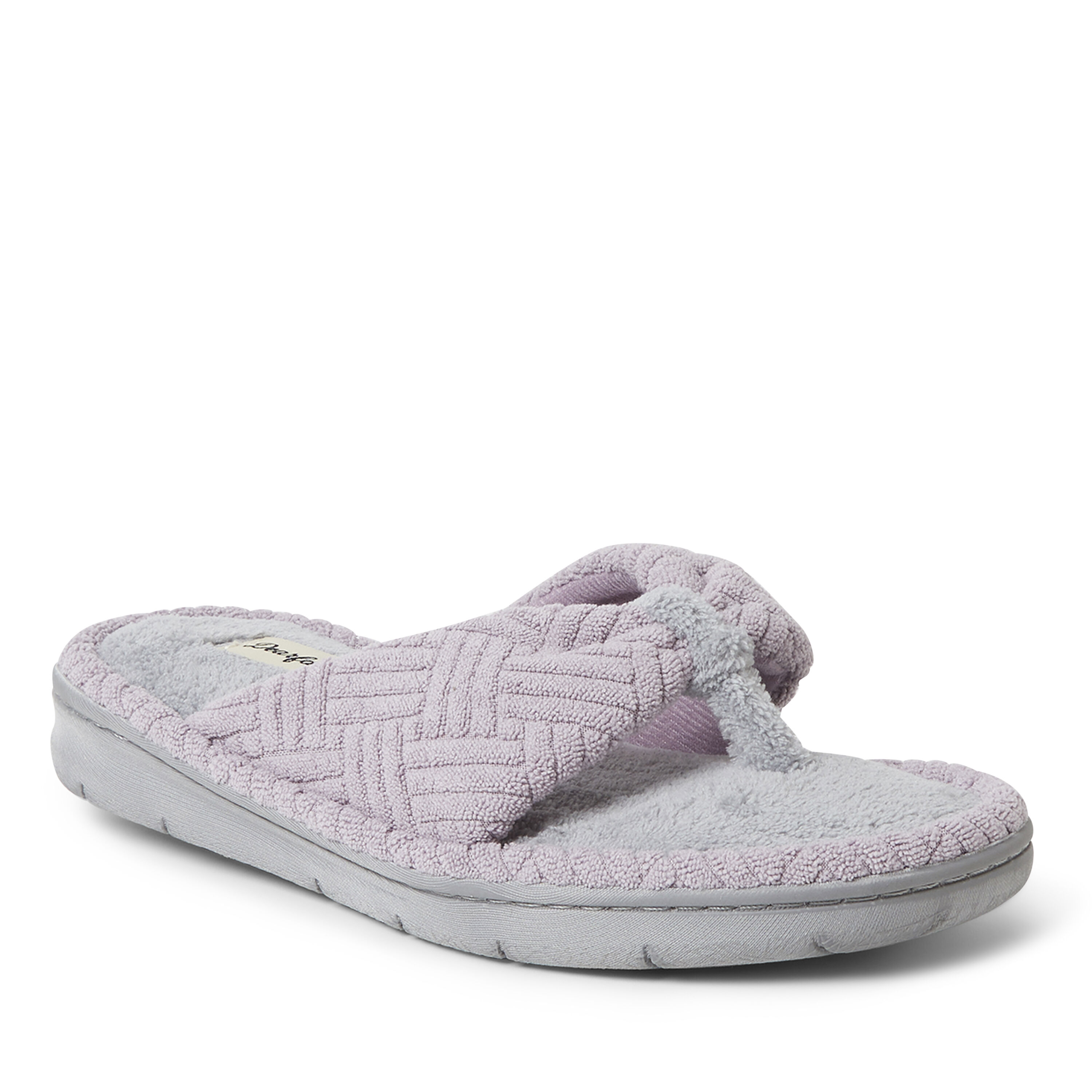 Dearfoams women's df terry thong slipper sales