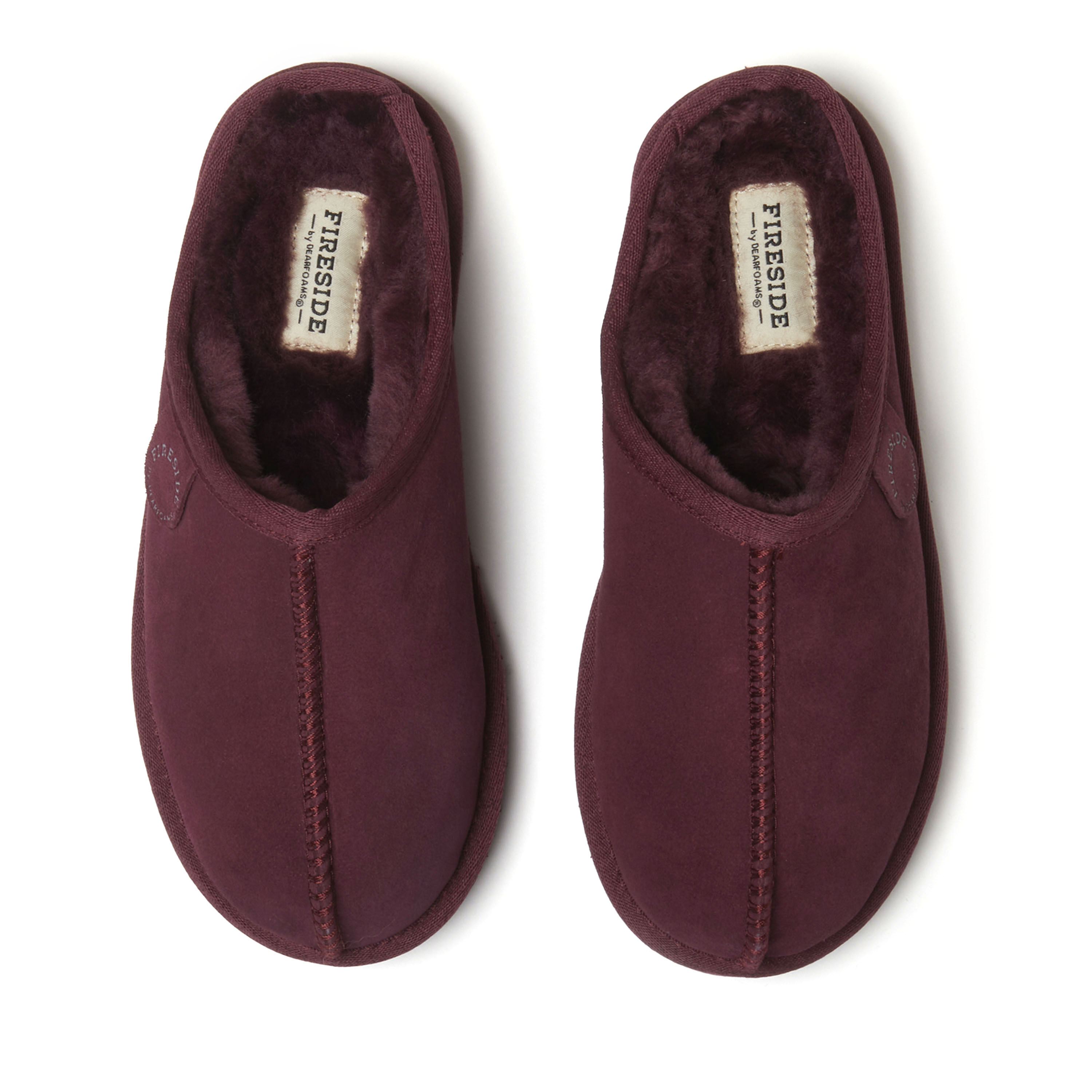 Women's Fireside by Dearfoams Greta Genuine Shearling Clog