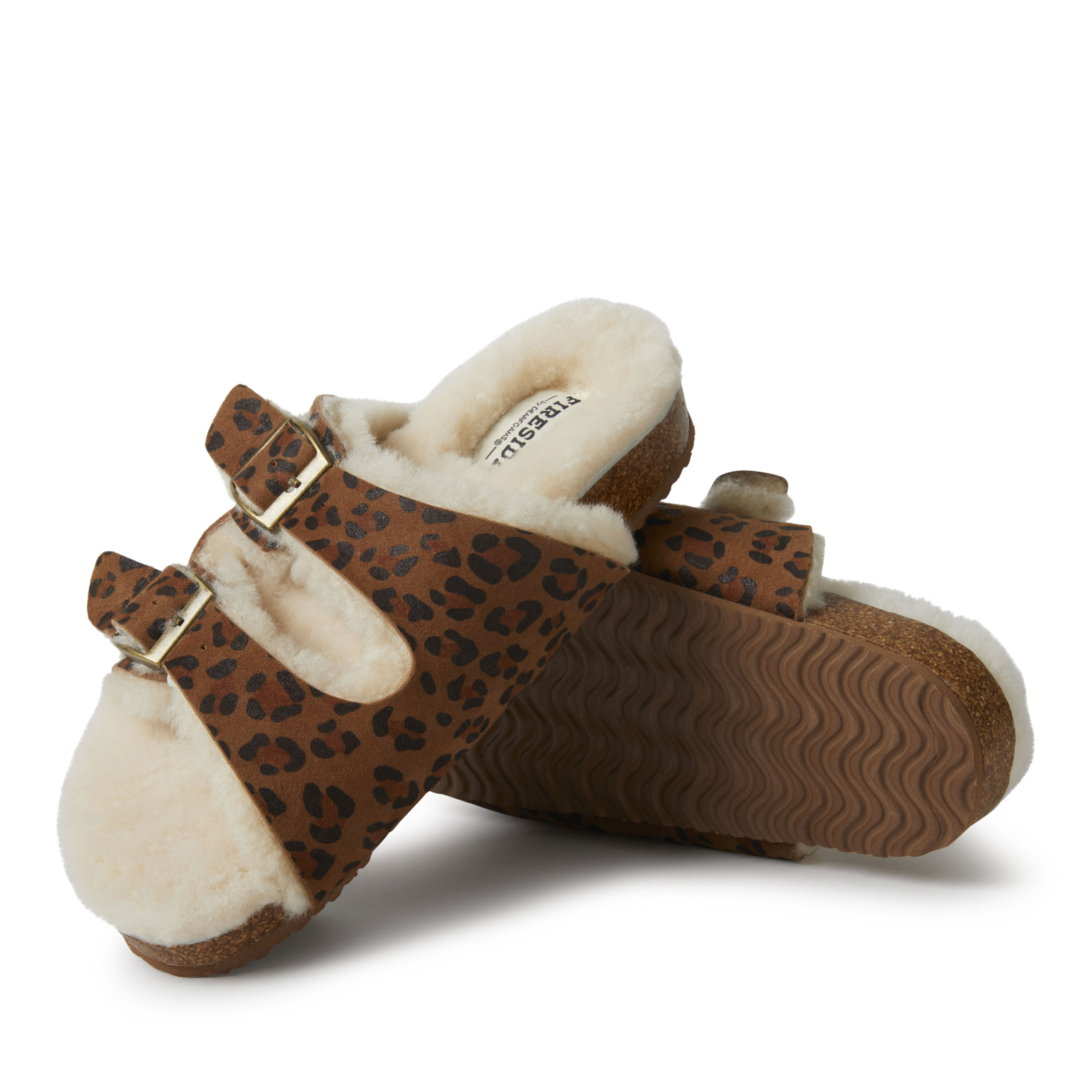 Women's Fireside by Dearfoams Tamworth Cork Molded Footbed Double Band Slide