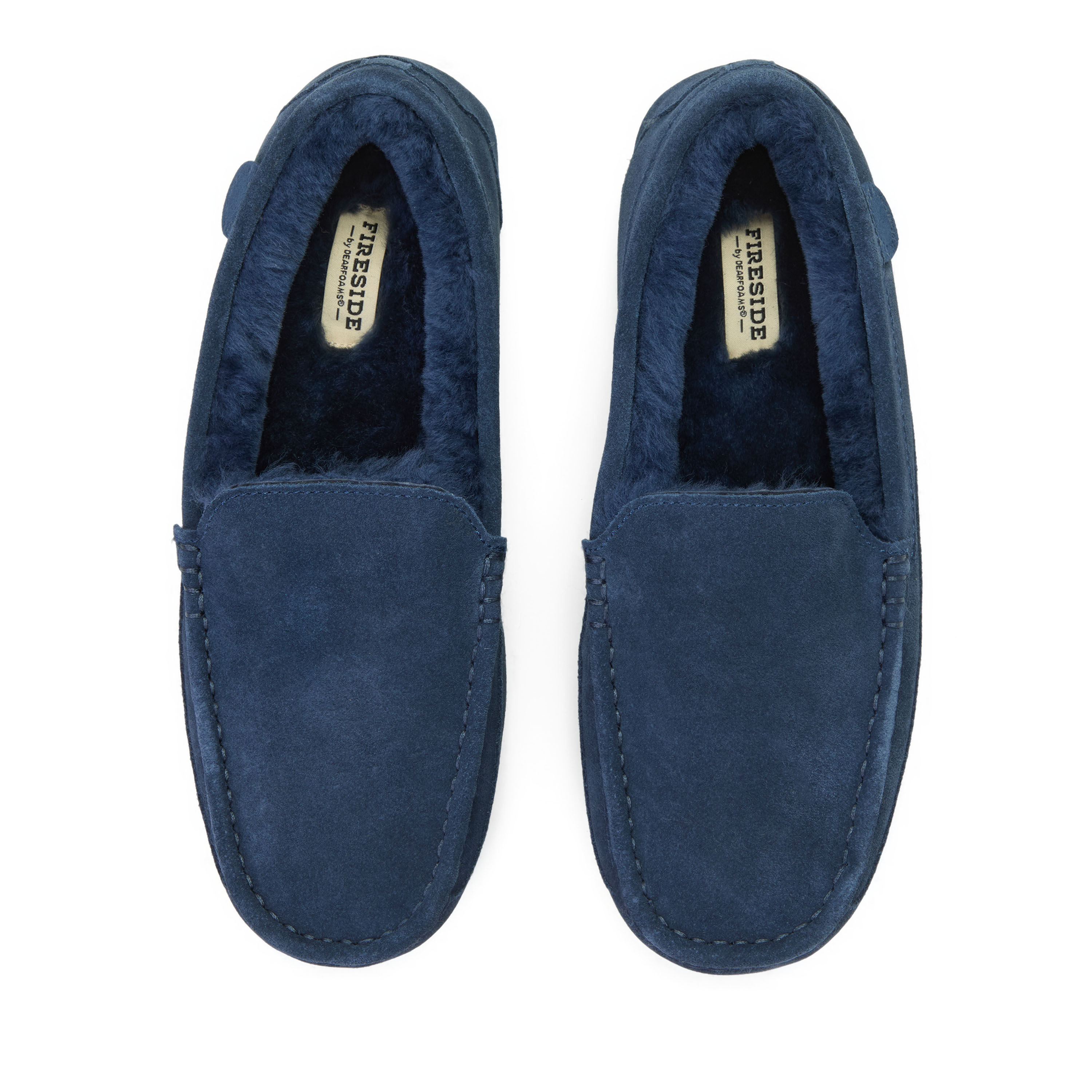 Men's Fireside by Dearfoams Melbourne Genuine Shearling Moccasin Slipper