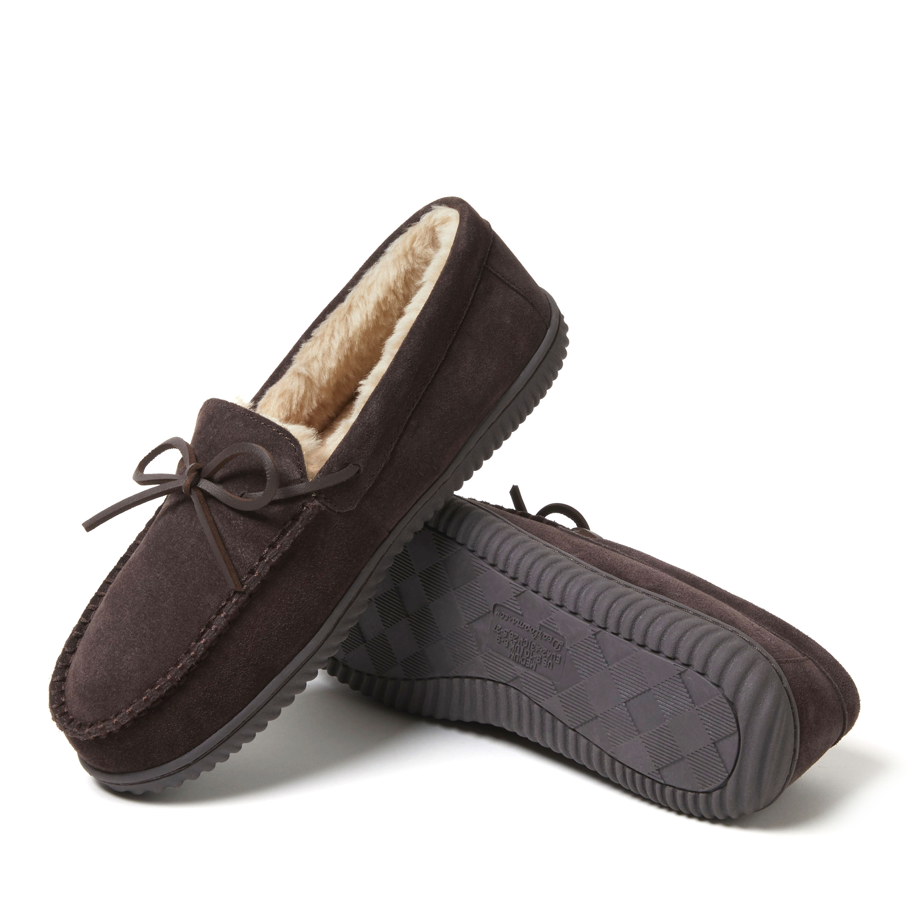 Men's Douglas Genuine Suede Moc With Tie