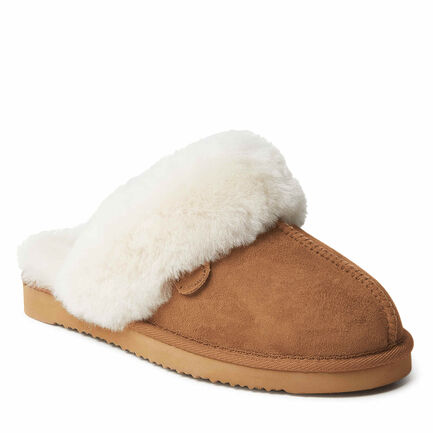 Women's Fireside by Dearfoams Sydney Genuine Shearling Scuff Slipper
