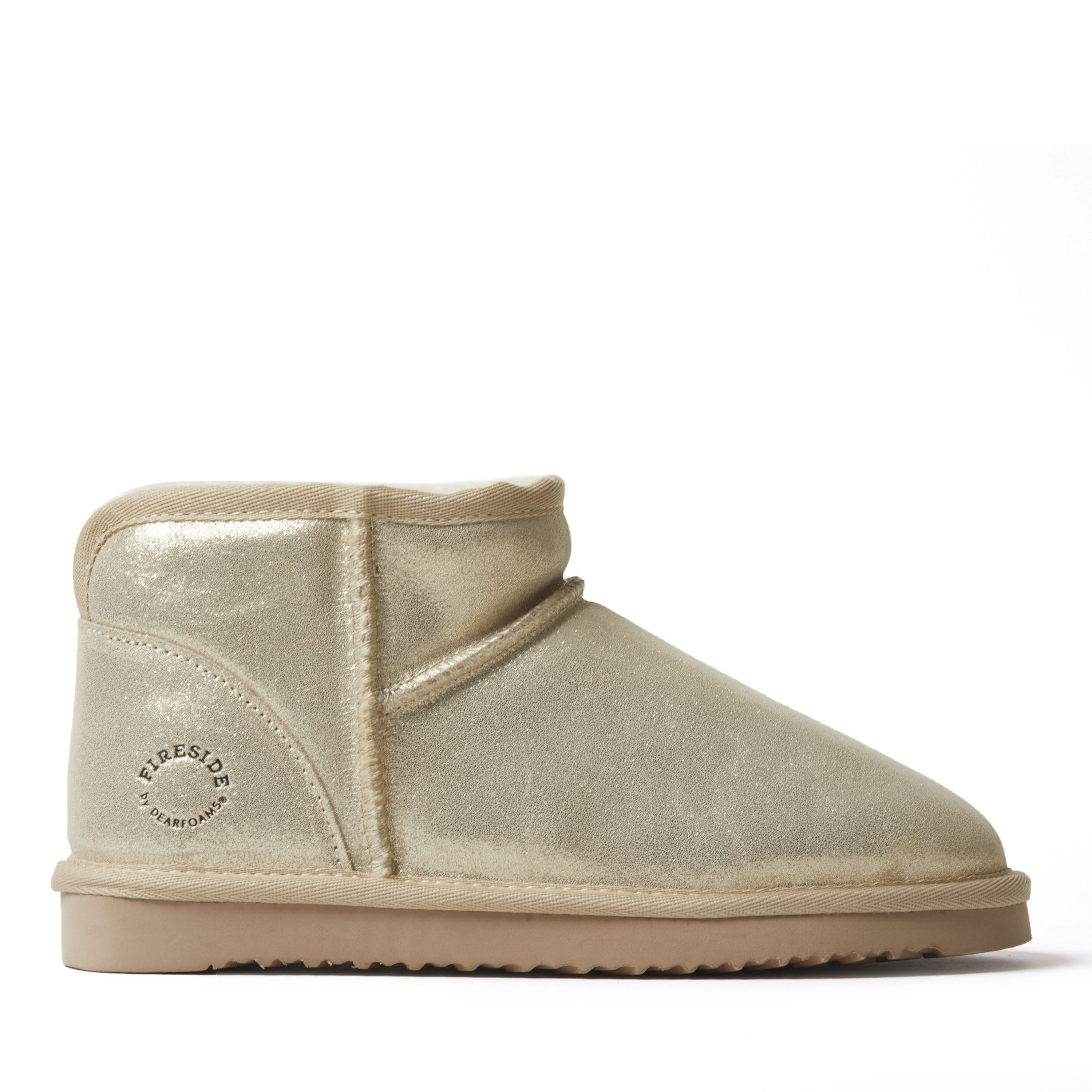 Women's Fireside by Dearfoams Riverland Genuine Shearling Micro Bootie