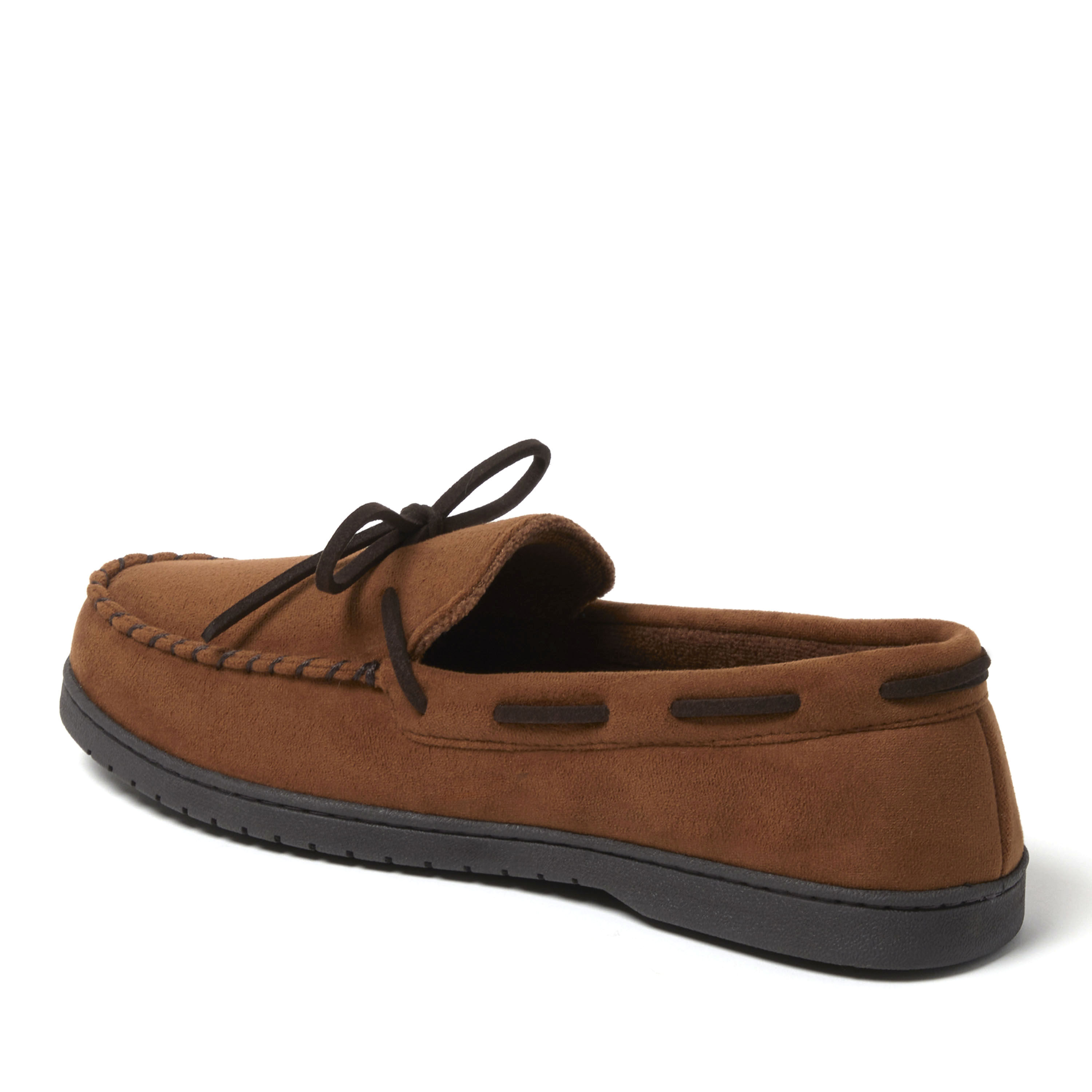 Men's Toby Microsuede Moccasin with Tie and Whipstitch