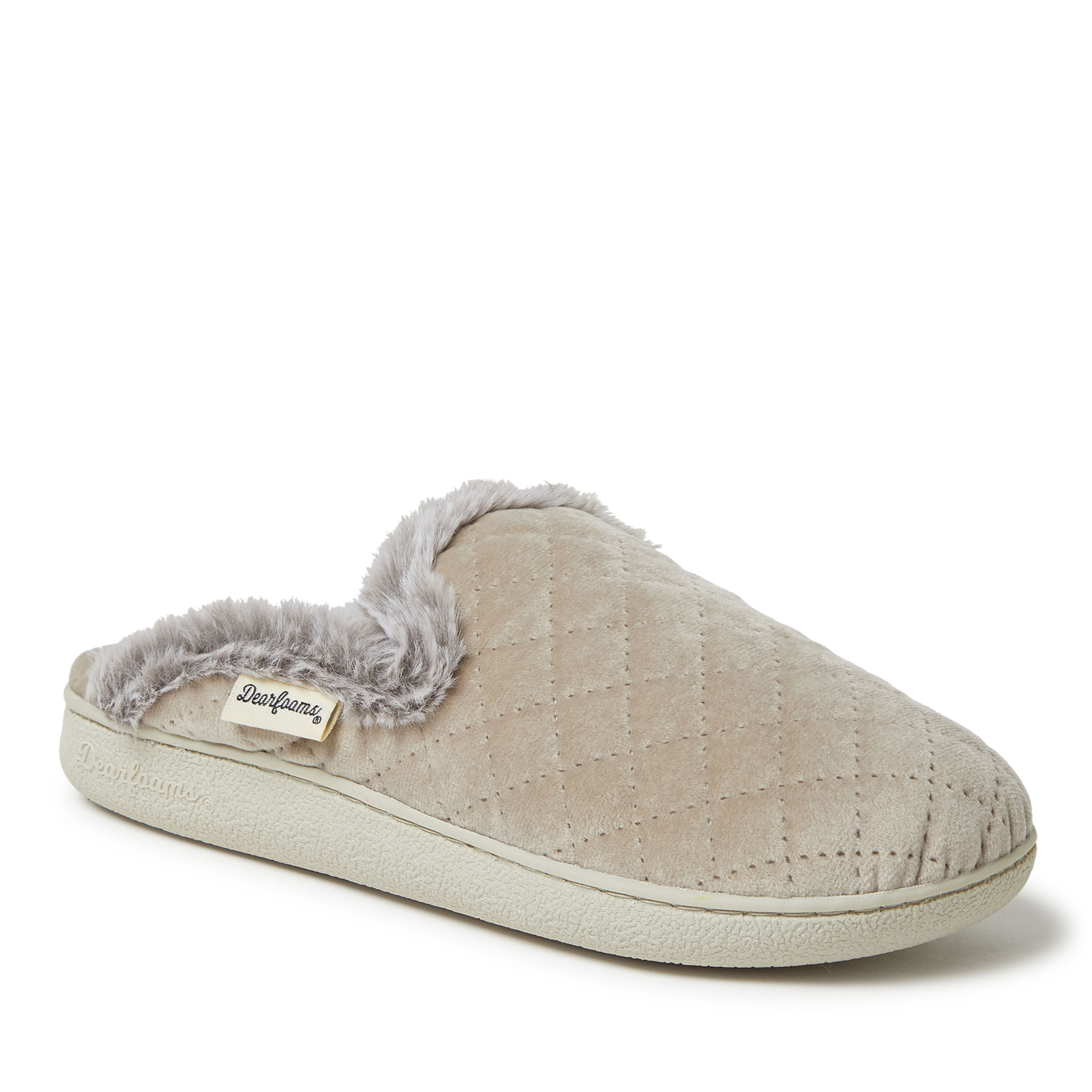 Women's Erin Quilted Velour Scuff Slipper