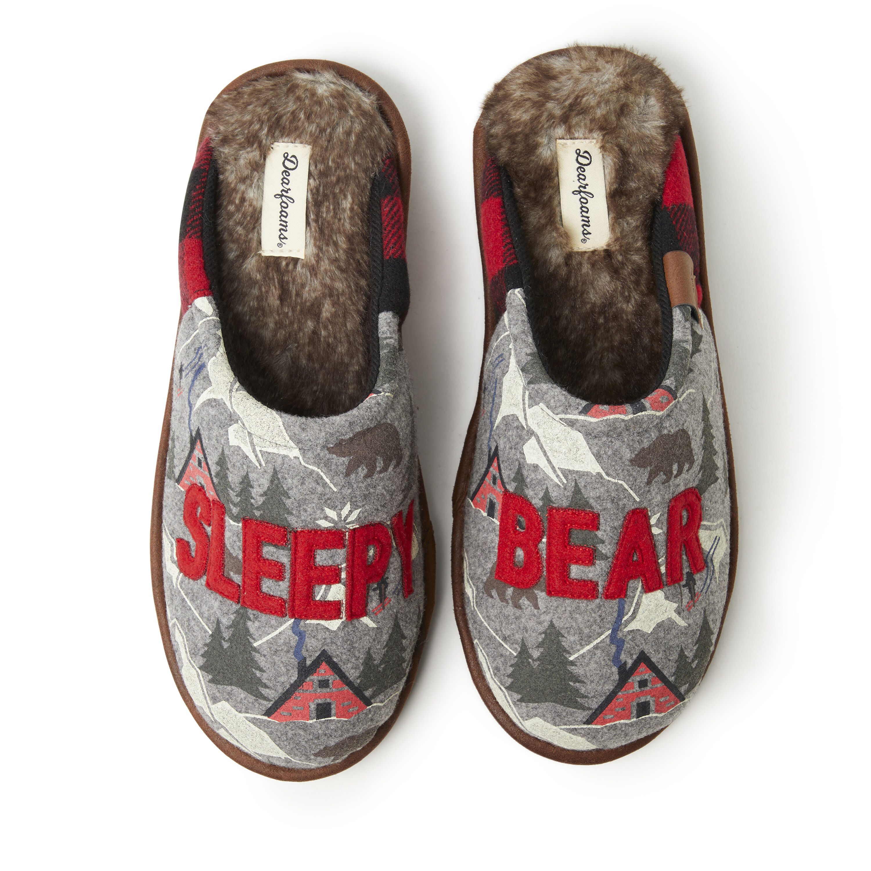 Dearfoams sleepy shop bear slippers