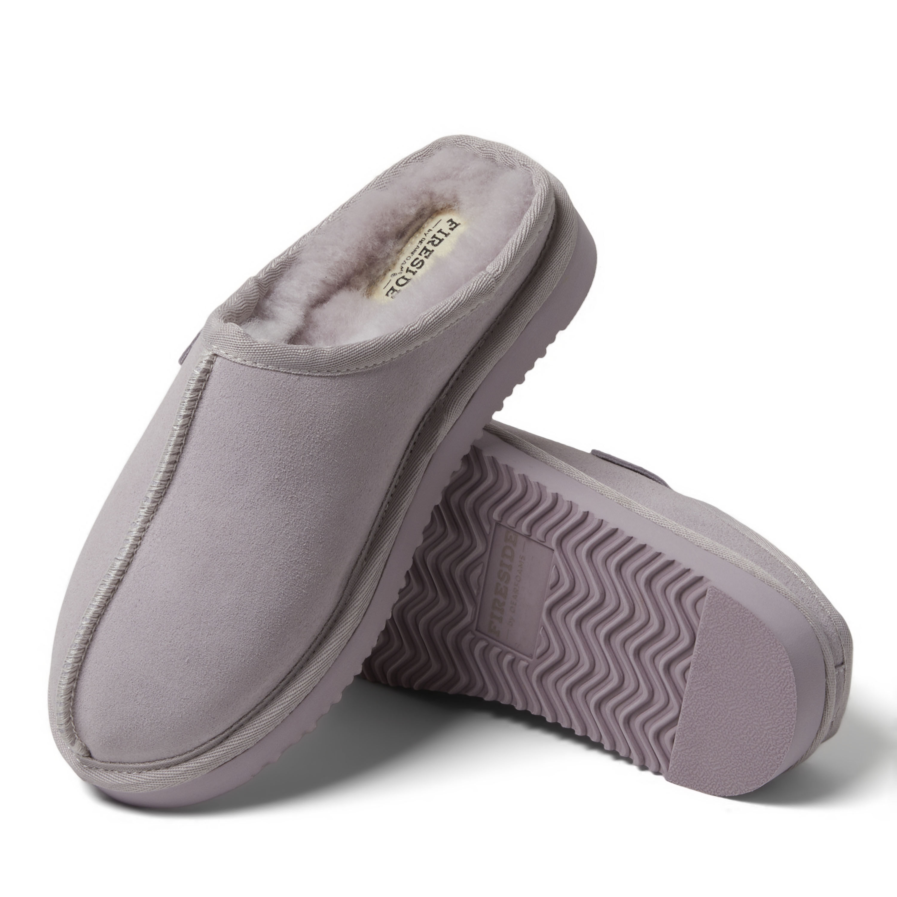 Women's Fireside by Dearfoams Greta Genuine Shearling Clog