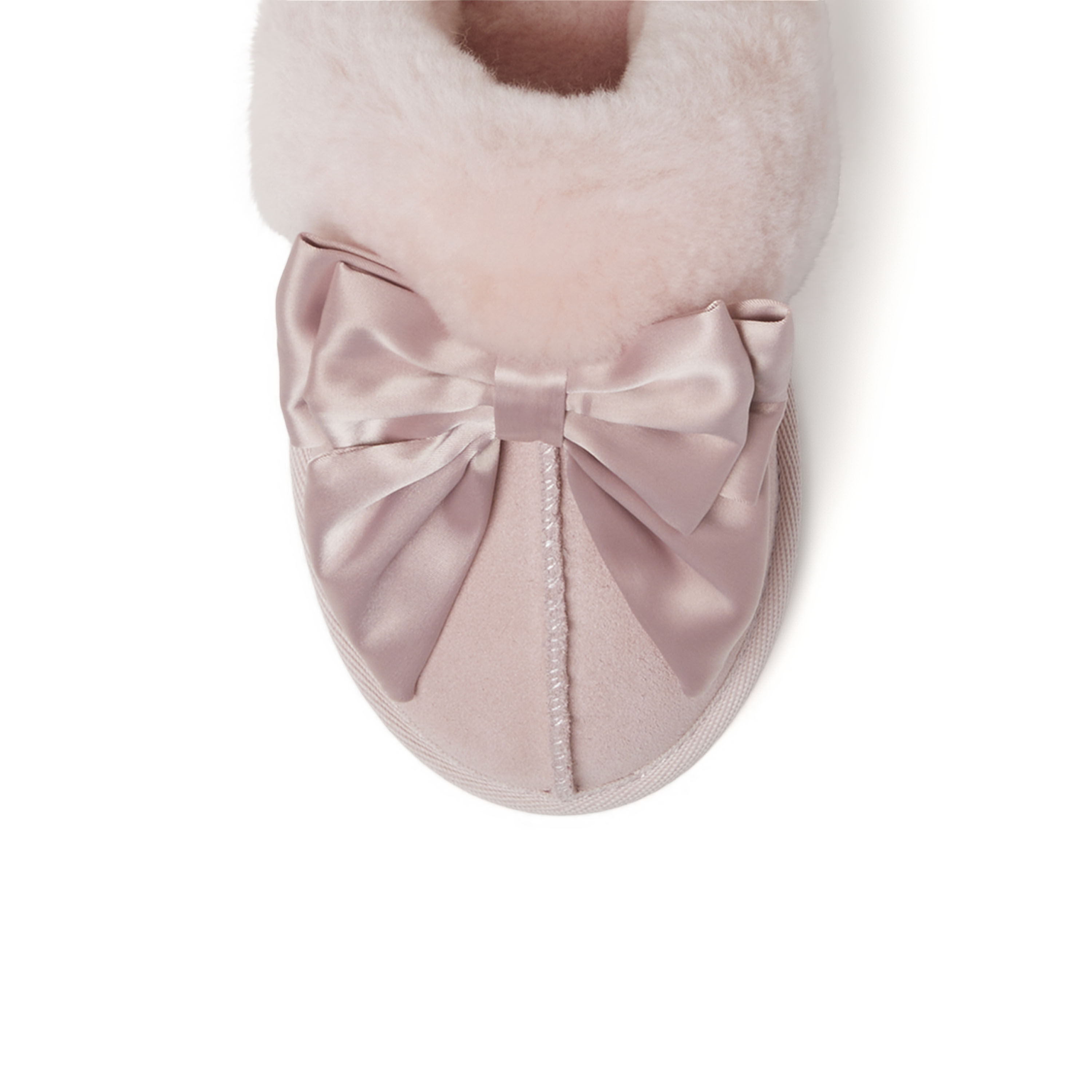Women's Fireside by Dearfoams Sydney Genuine Shearling Scuff with Bow