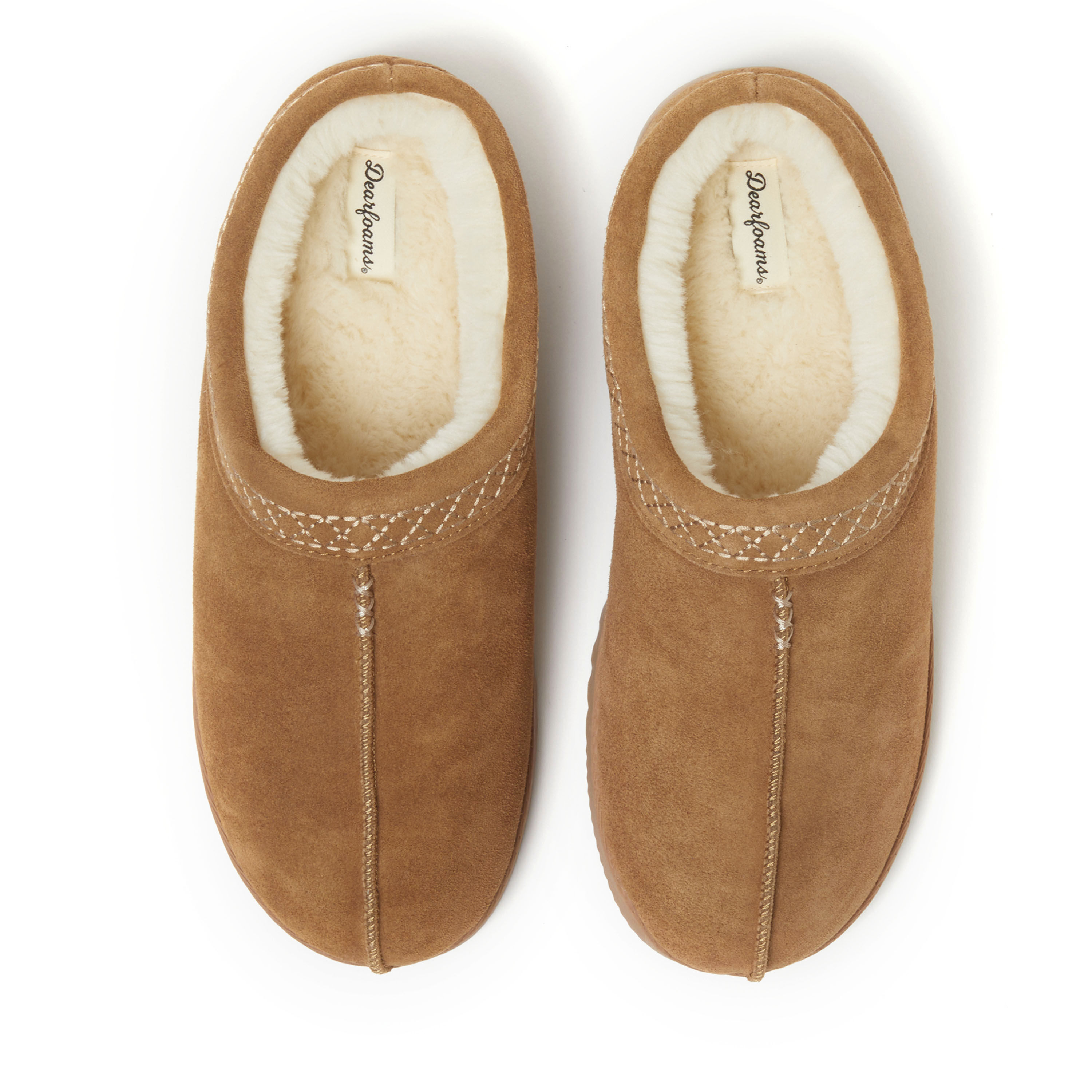 Men's Dean Genuine Suede Clog with Embroidery