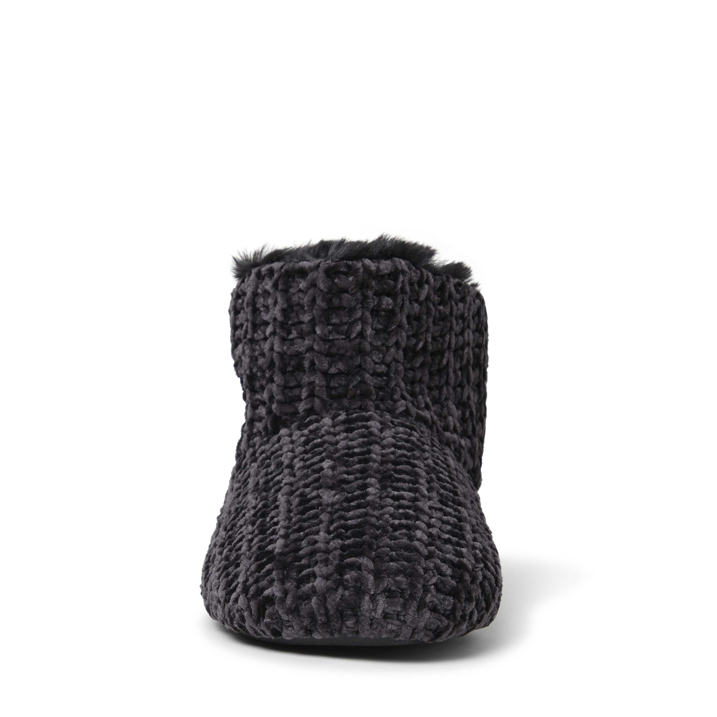 Women's dearfoams chenille sale knit boot slippers