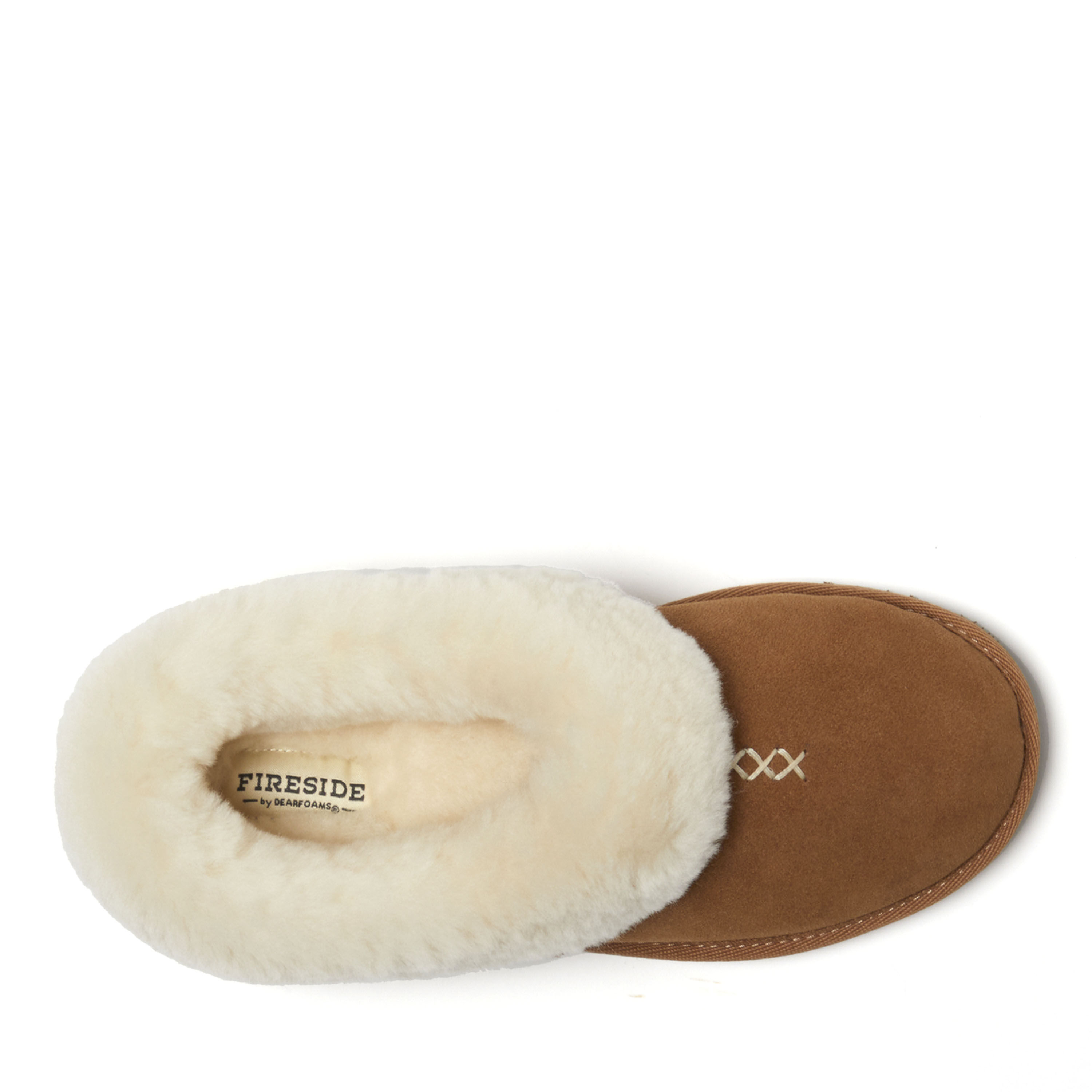 Women's Fireside by Dearfoams Adelaide Genuine Shearling Clog Slipper - Water Resistant