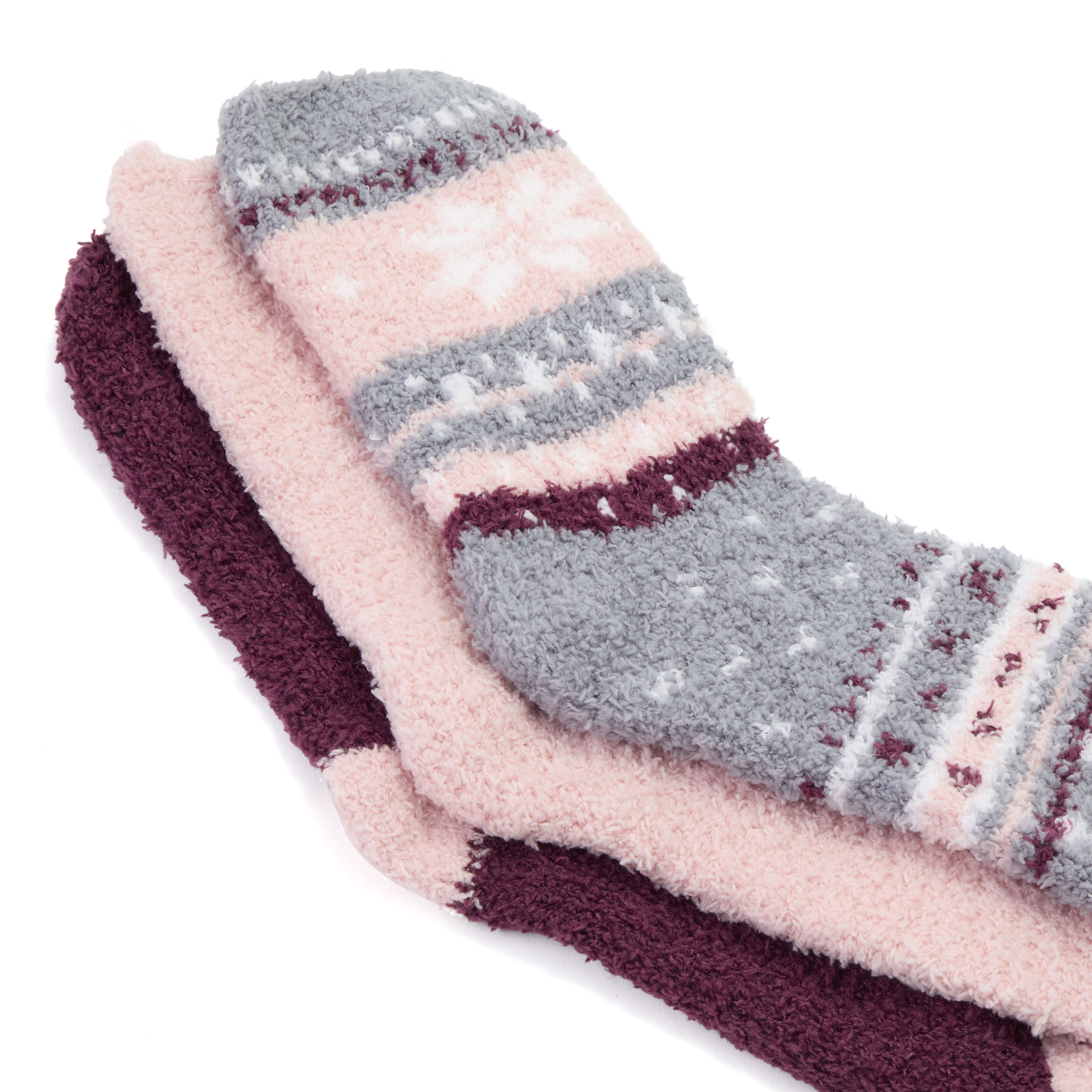 Ladies Cozy Crew Socks 3 Pack
