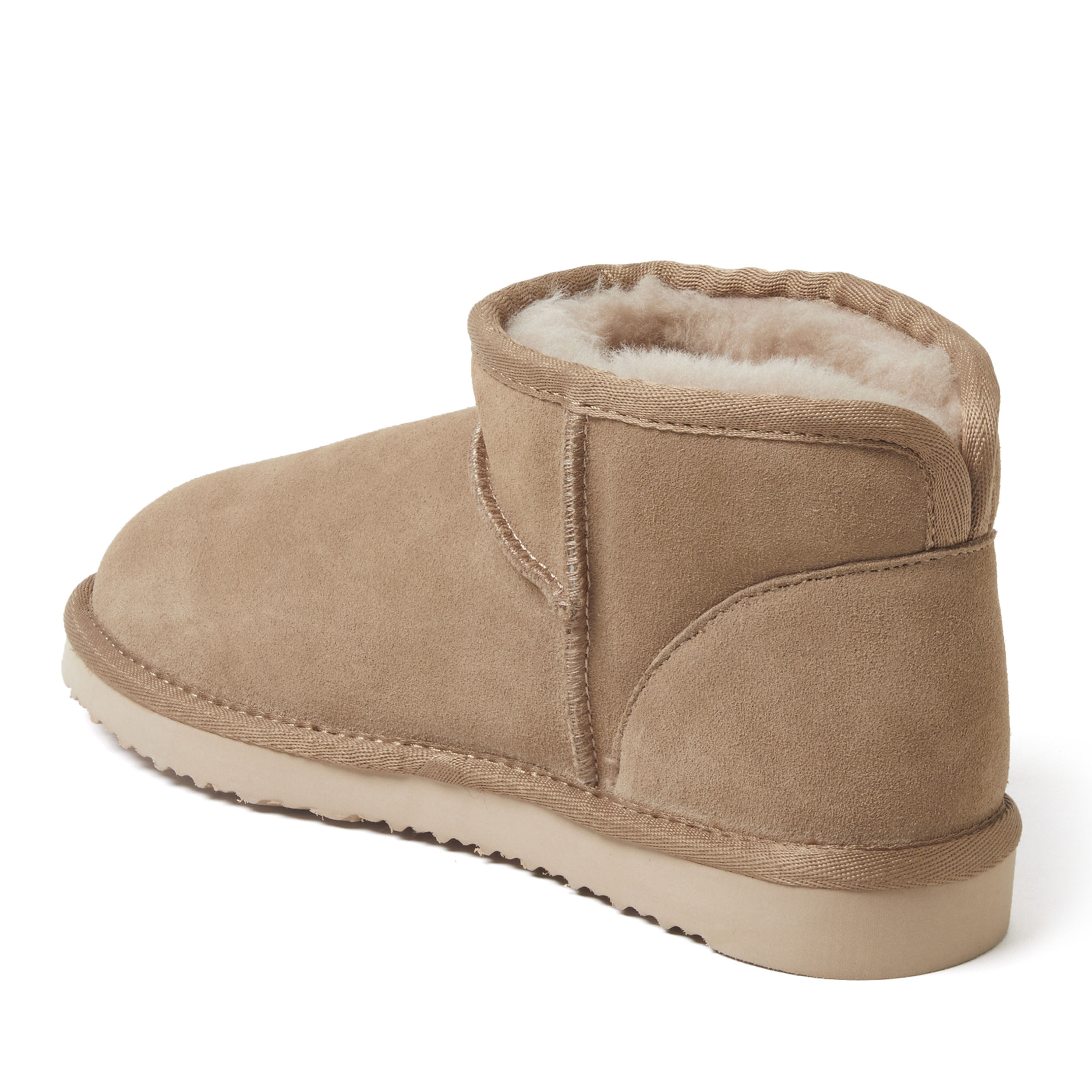 Women's Fireside by Dearfoams Riverland Genuine Shearling Micro Bootie