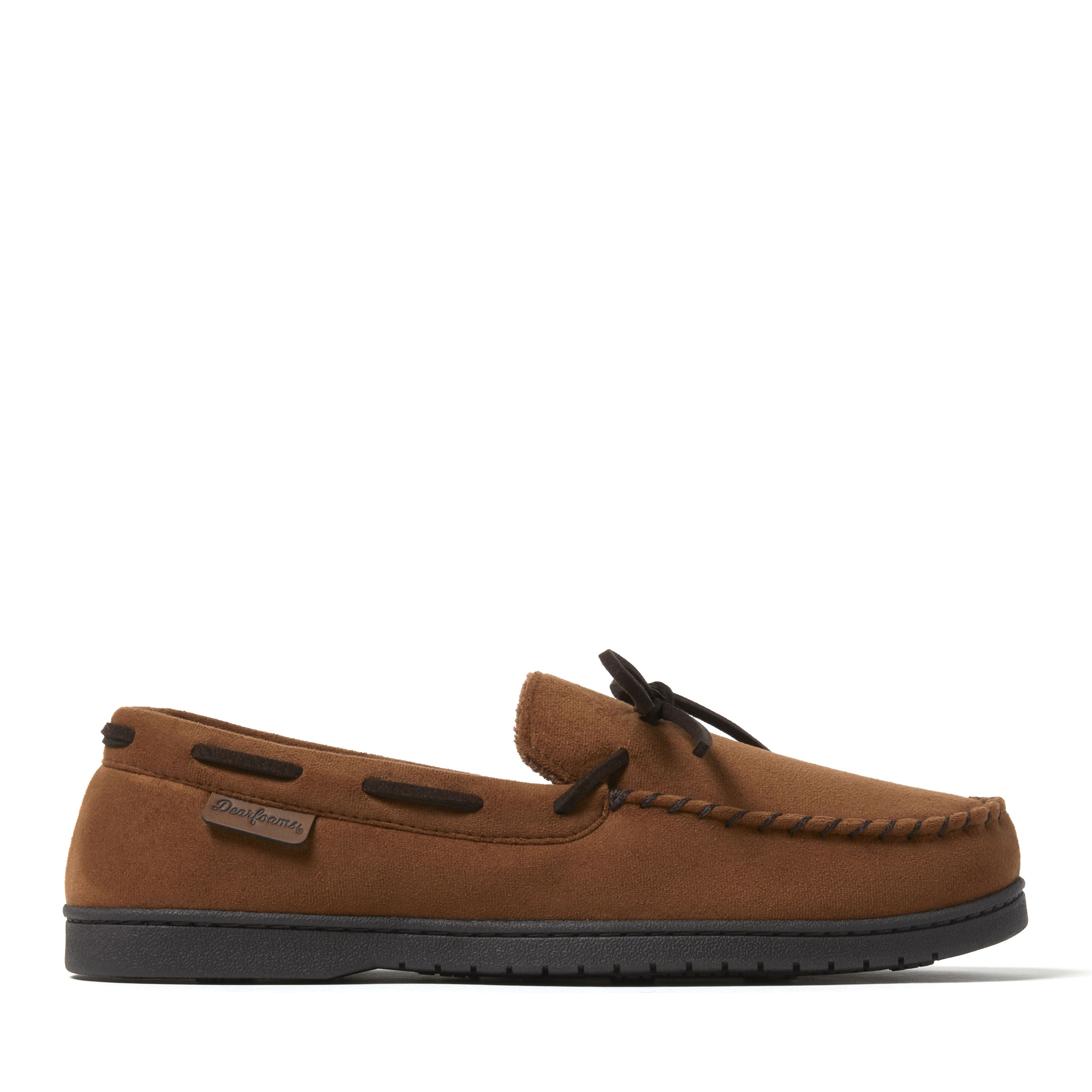 Men's Toby Microsuede Moccasin with Tie and Whipstitch