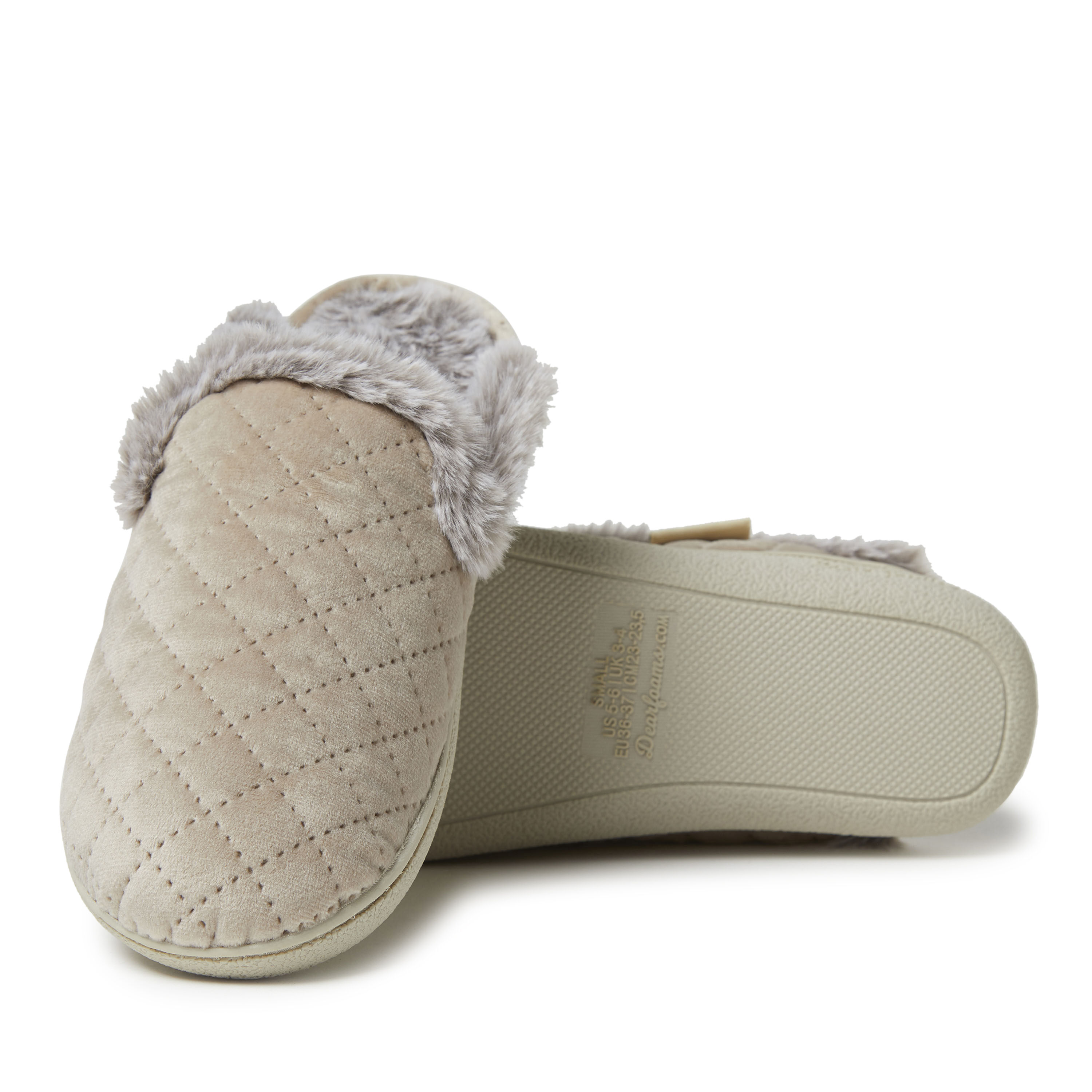 Women's Erin Quilted Velour Scuff Slipper