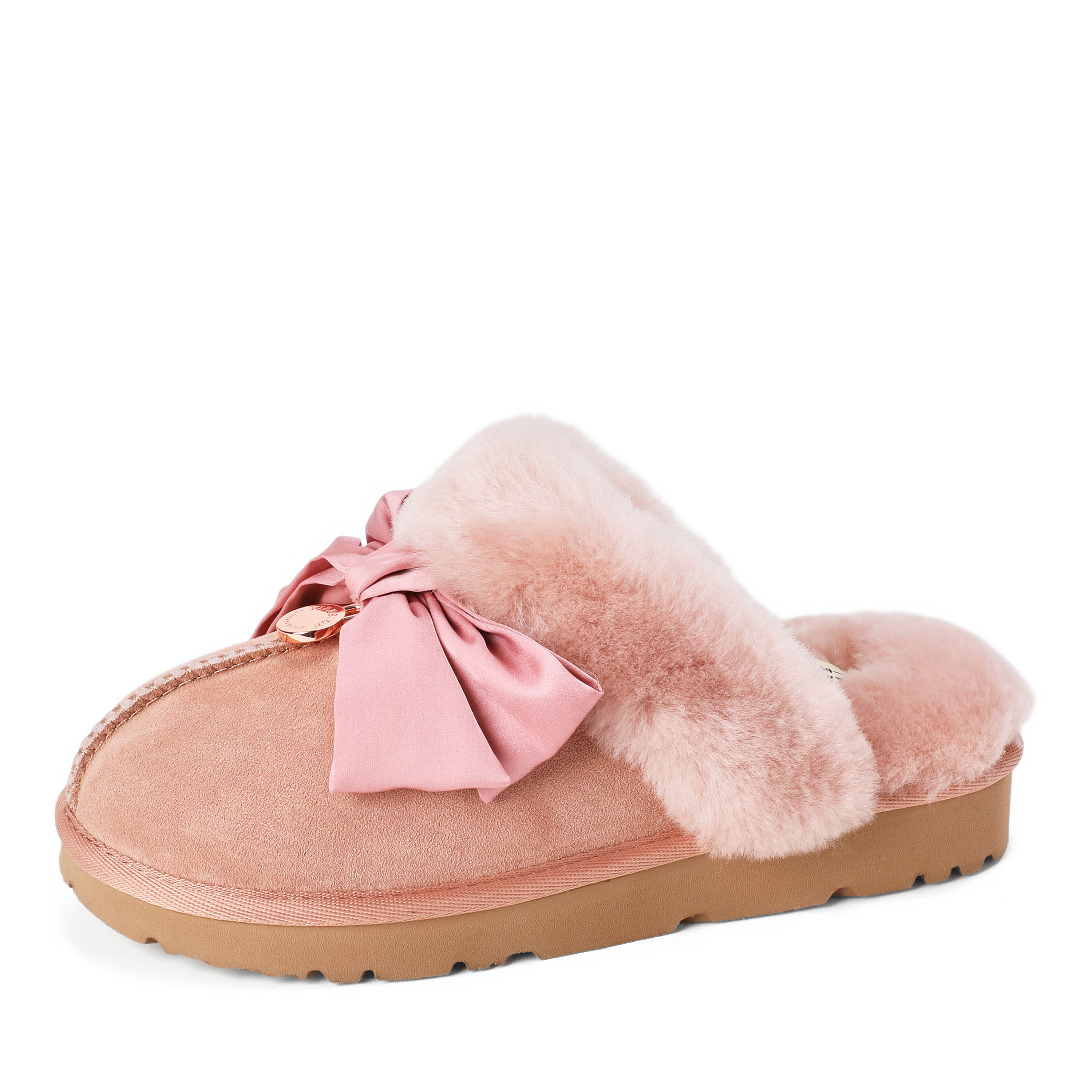 Women's Sydney Dream Bow Genuine Shearling Scuff