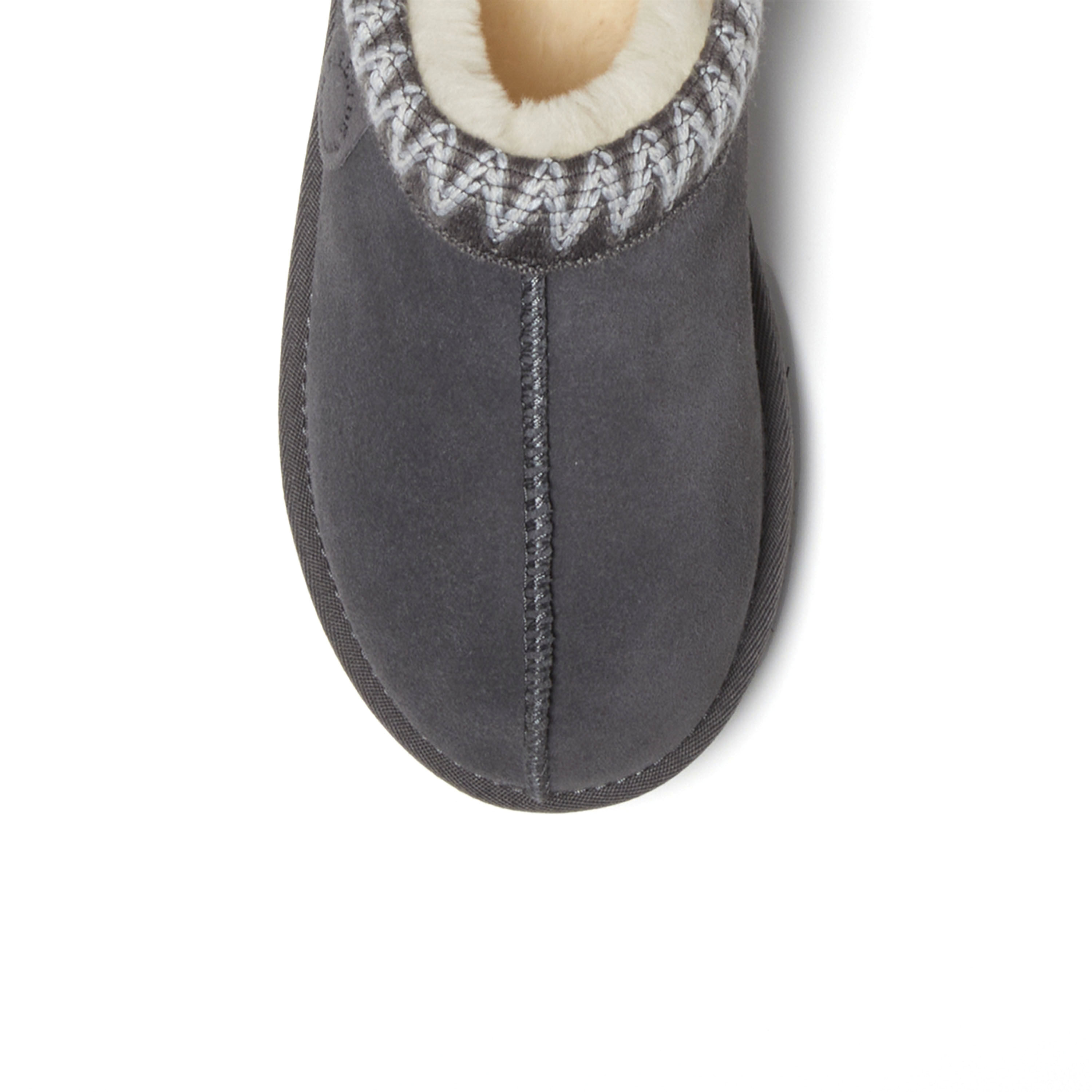 Women's Fireside by Dearfoams Greta Genuine Shearling Clog With Taping