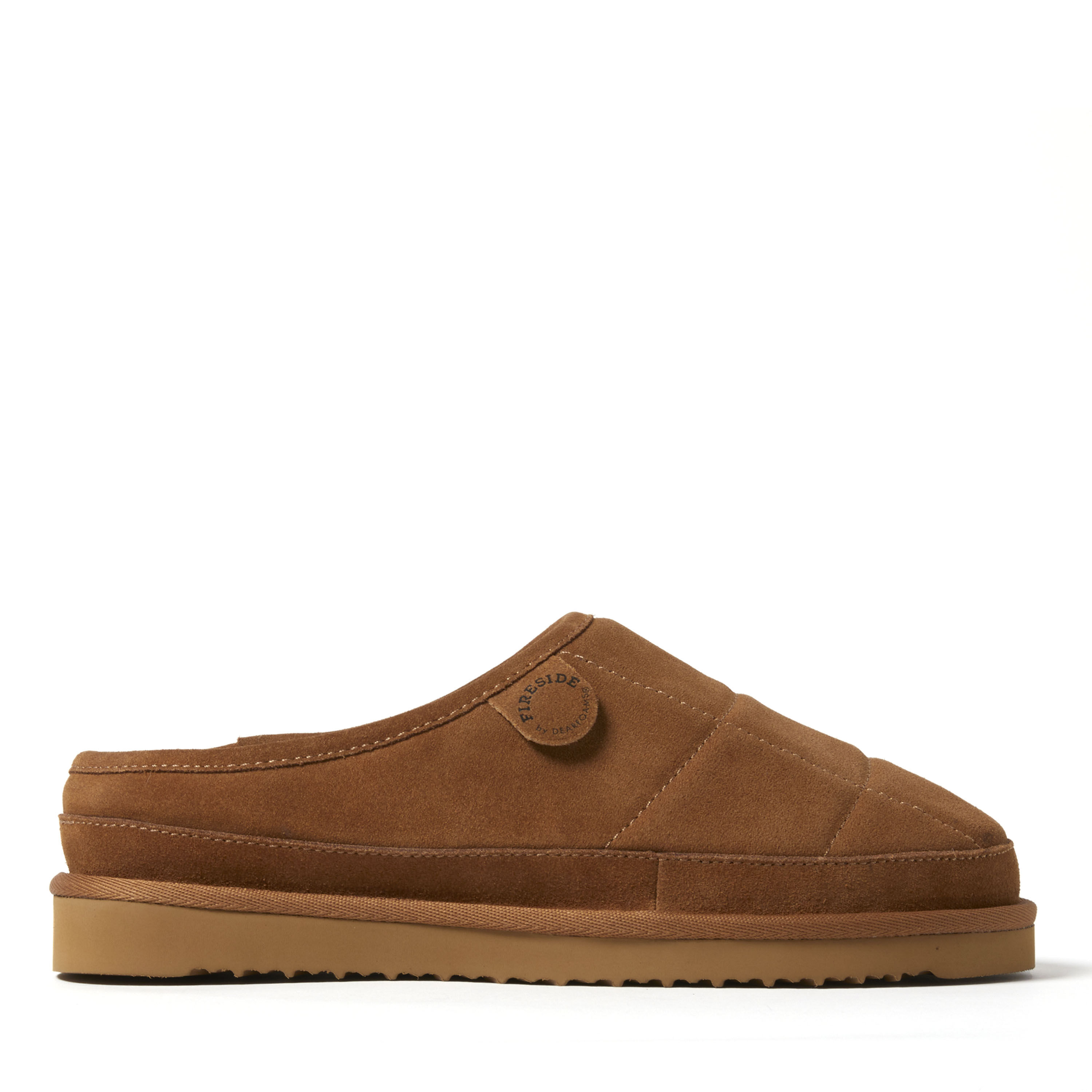 Men's Fireside by Dearfoams Grafton Quilted Genuine Shearling Clog