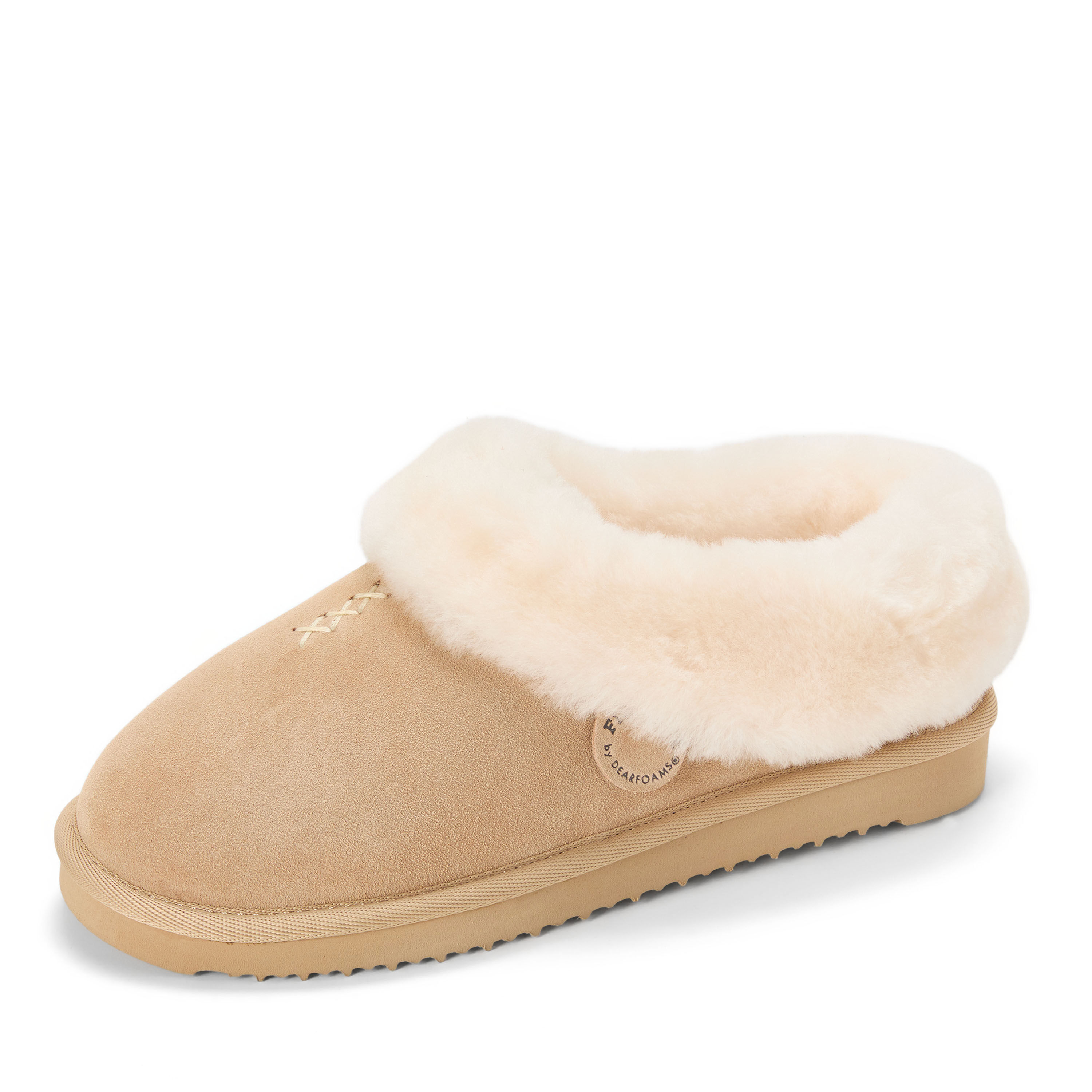 Women's Fireside by Dearfoams Adelaide Genuine Shearling Clog Slipper