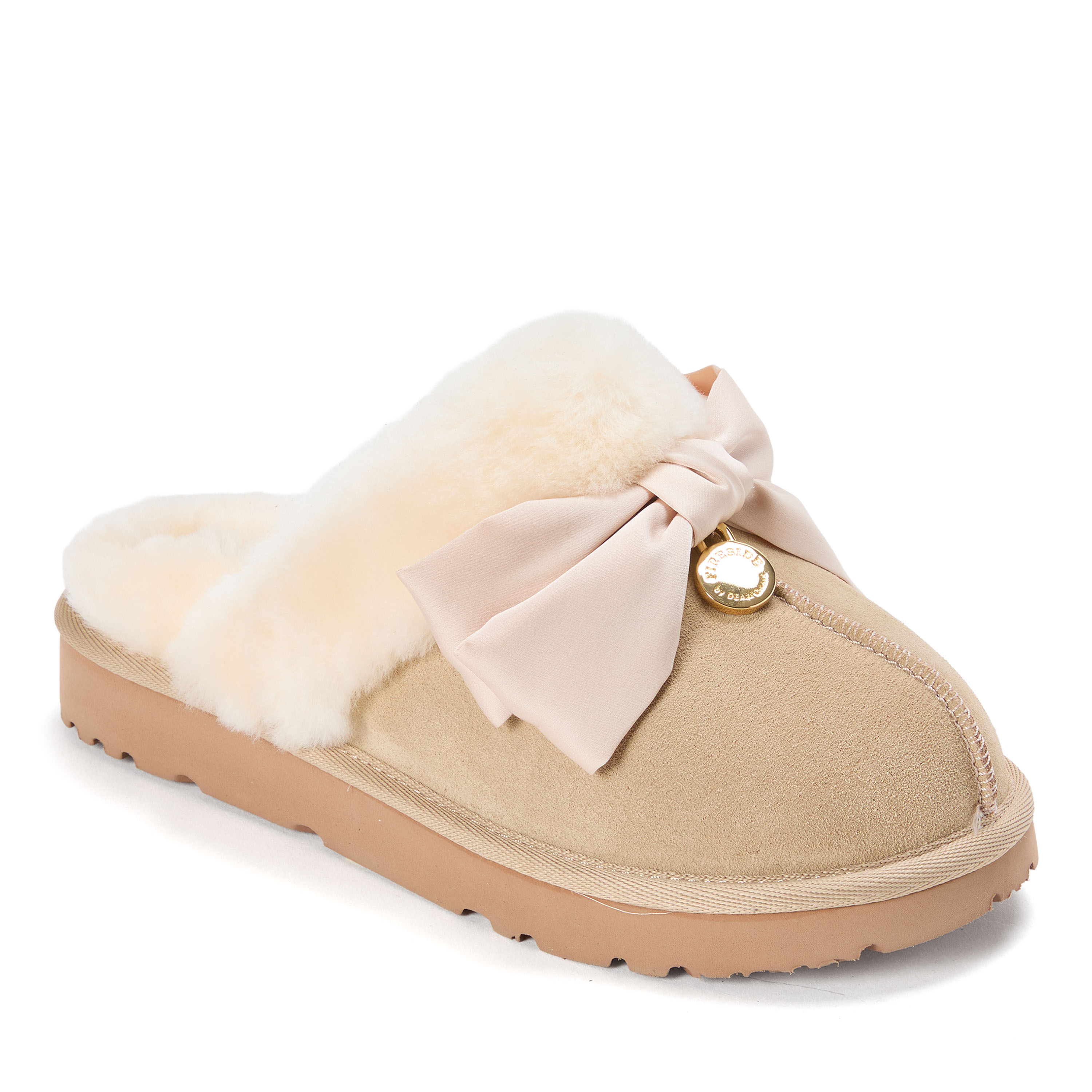 Women's Sydney Dream Bow Genuine Shearling Scuff