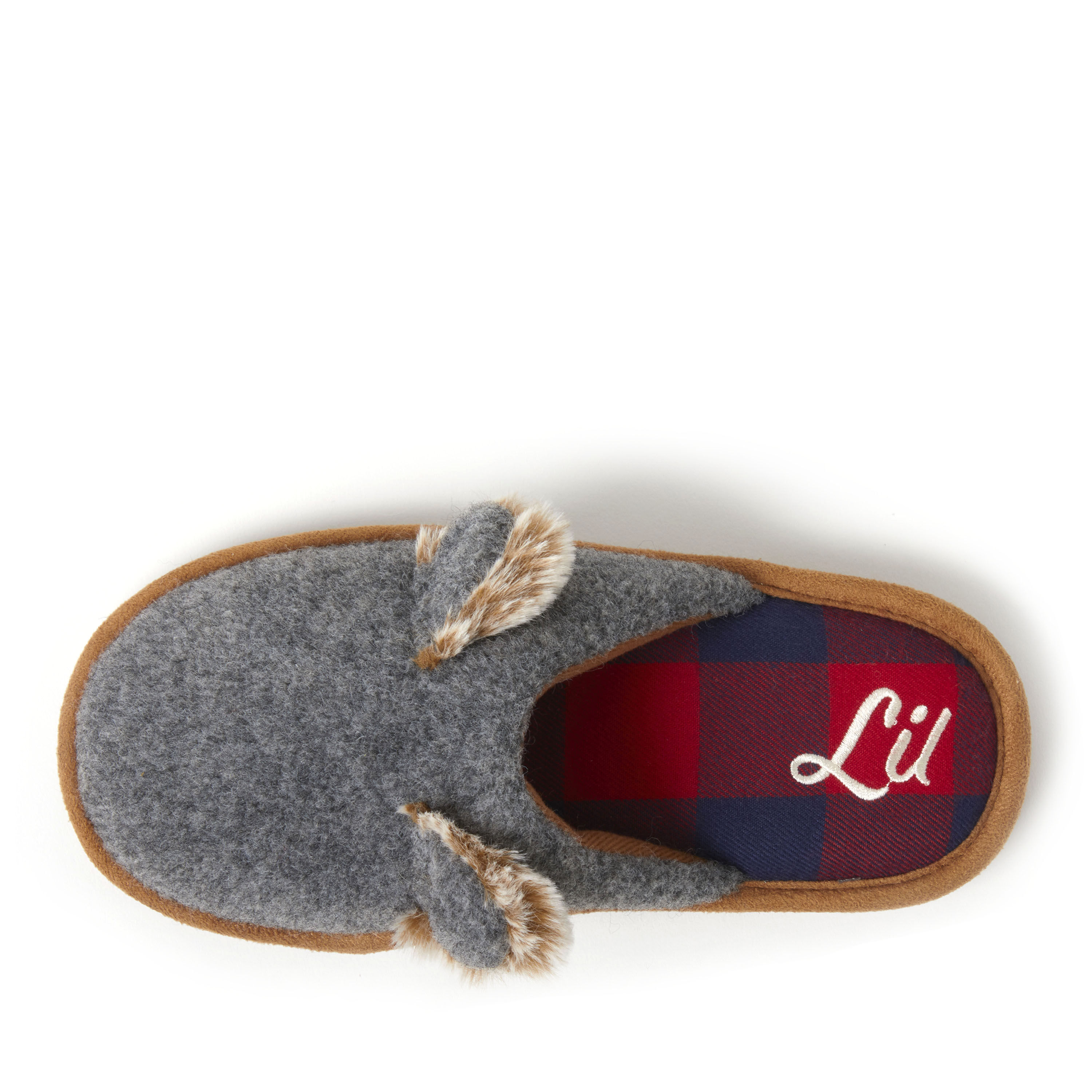 Kid's Family Scuff with Lil Bear Embroidery