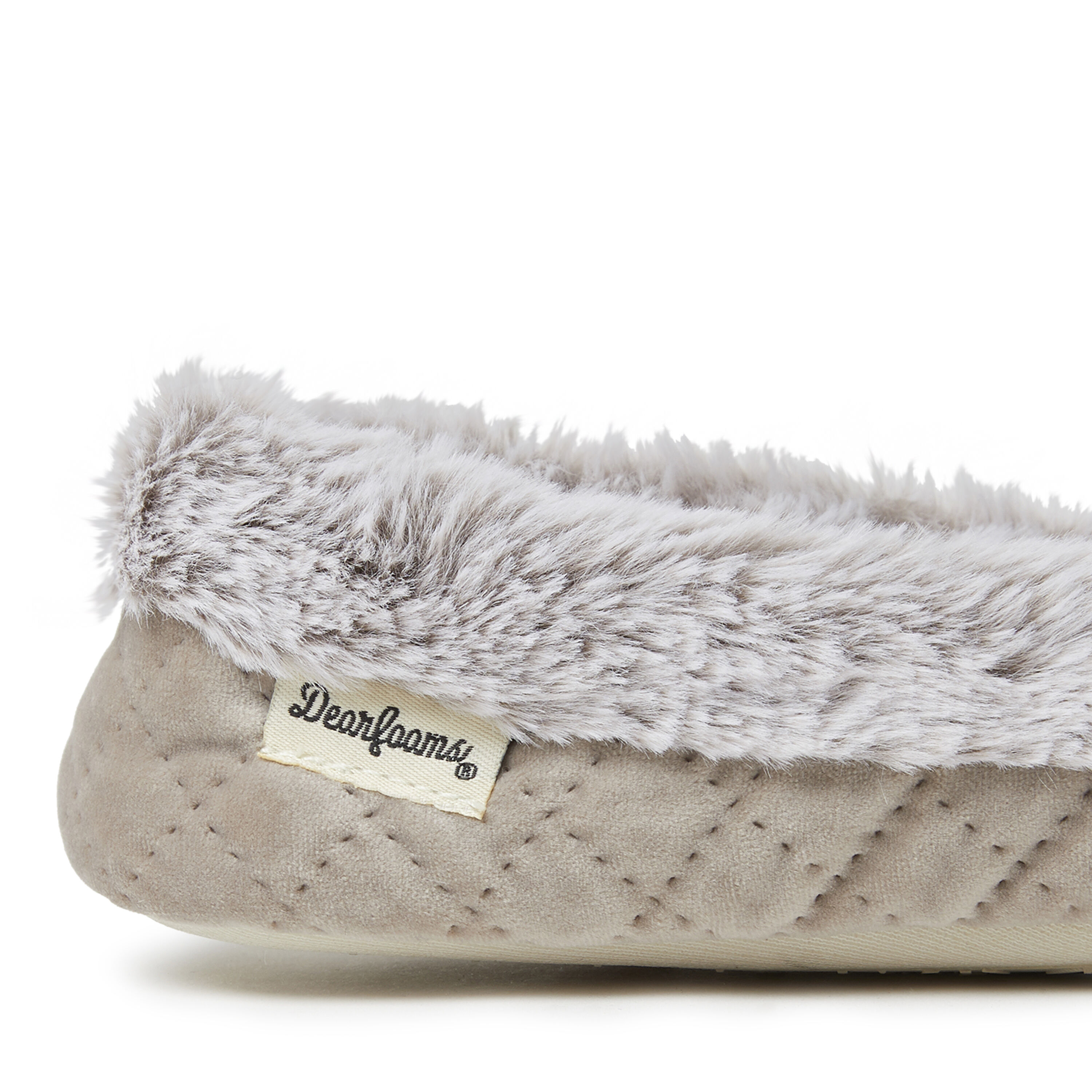 Women's Quilted Velour Moccasin