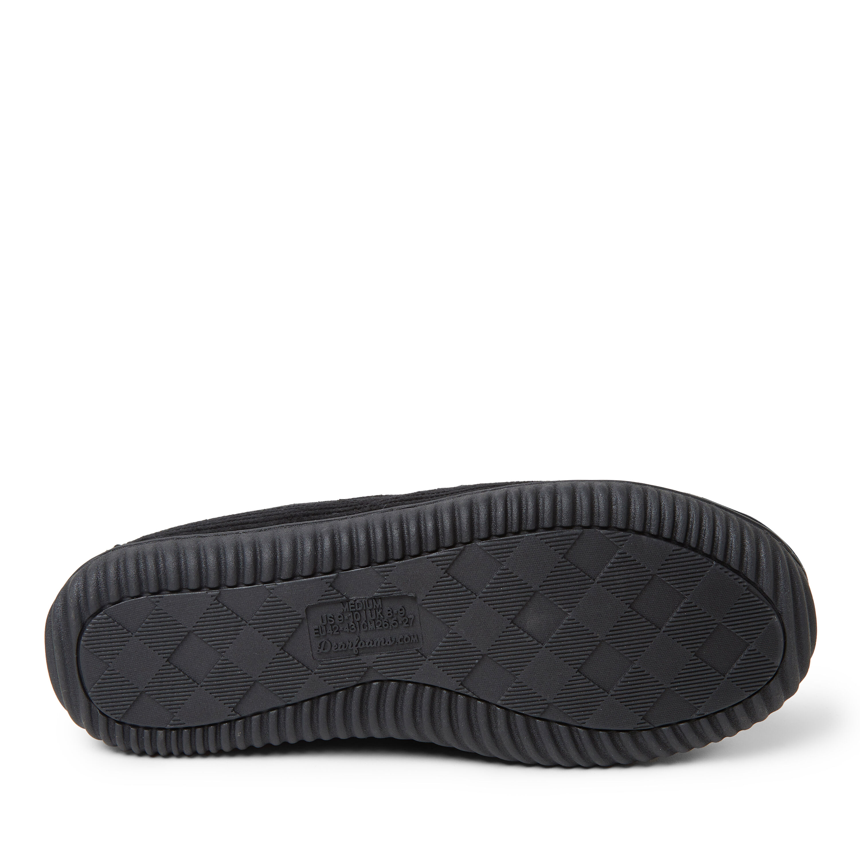 Dearfoams men's corduroy moccasin slippers 2025