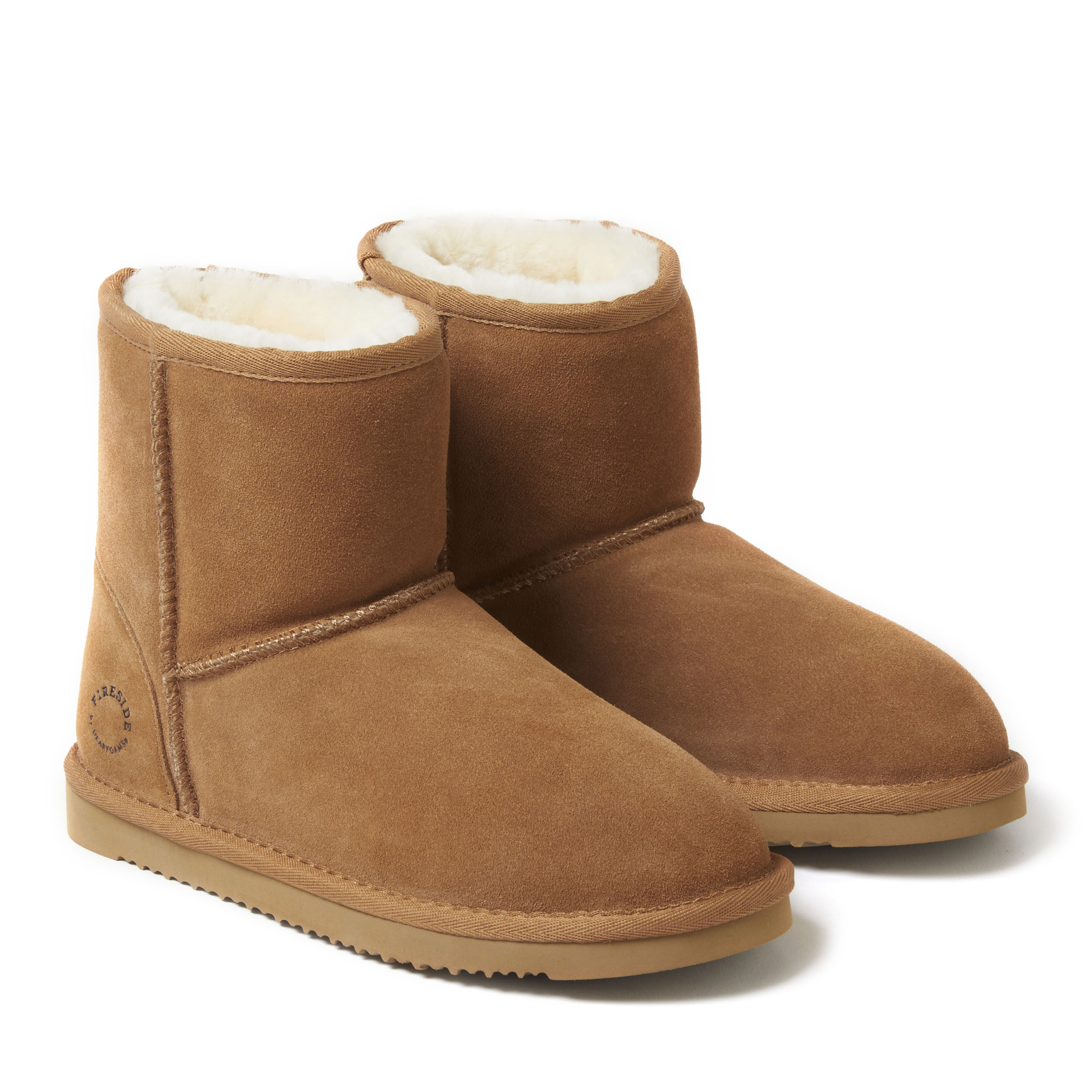 Dearfoams genuine shearling lined boot shop