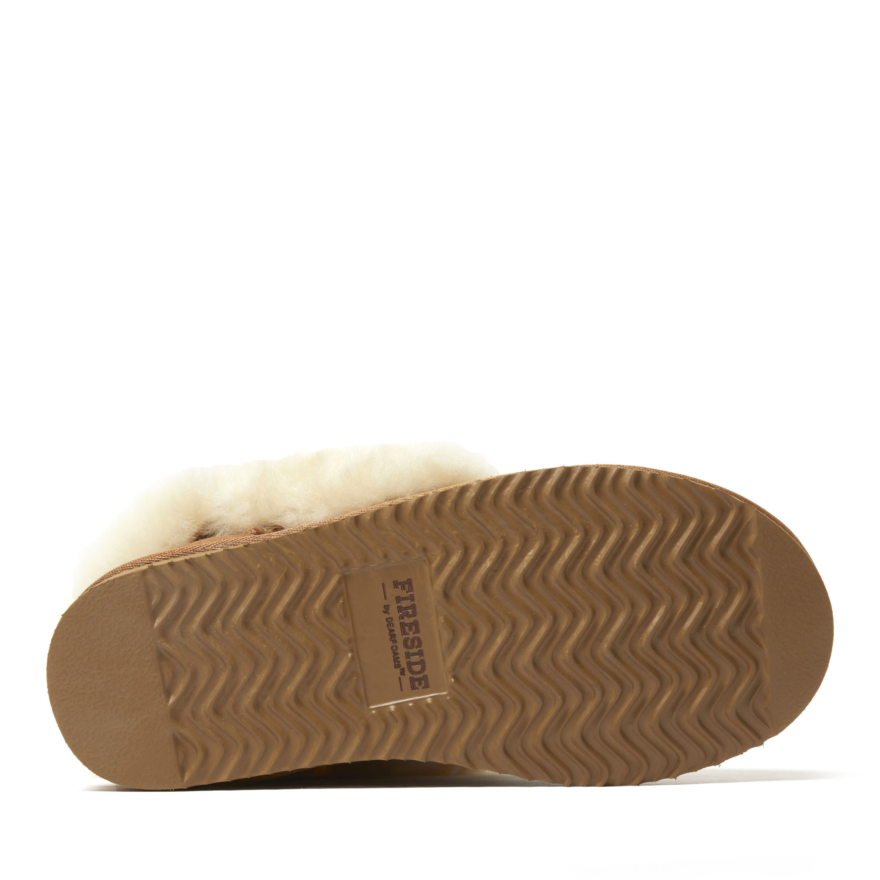 Women's Fireside by Dearfoams Perth Genuine Shearling Foldover Boot Slipper