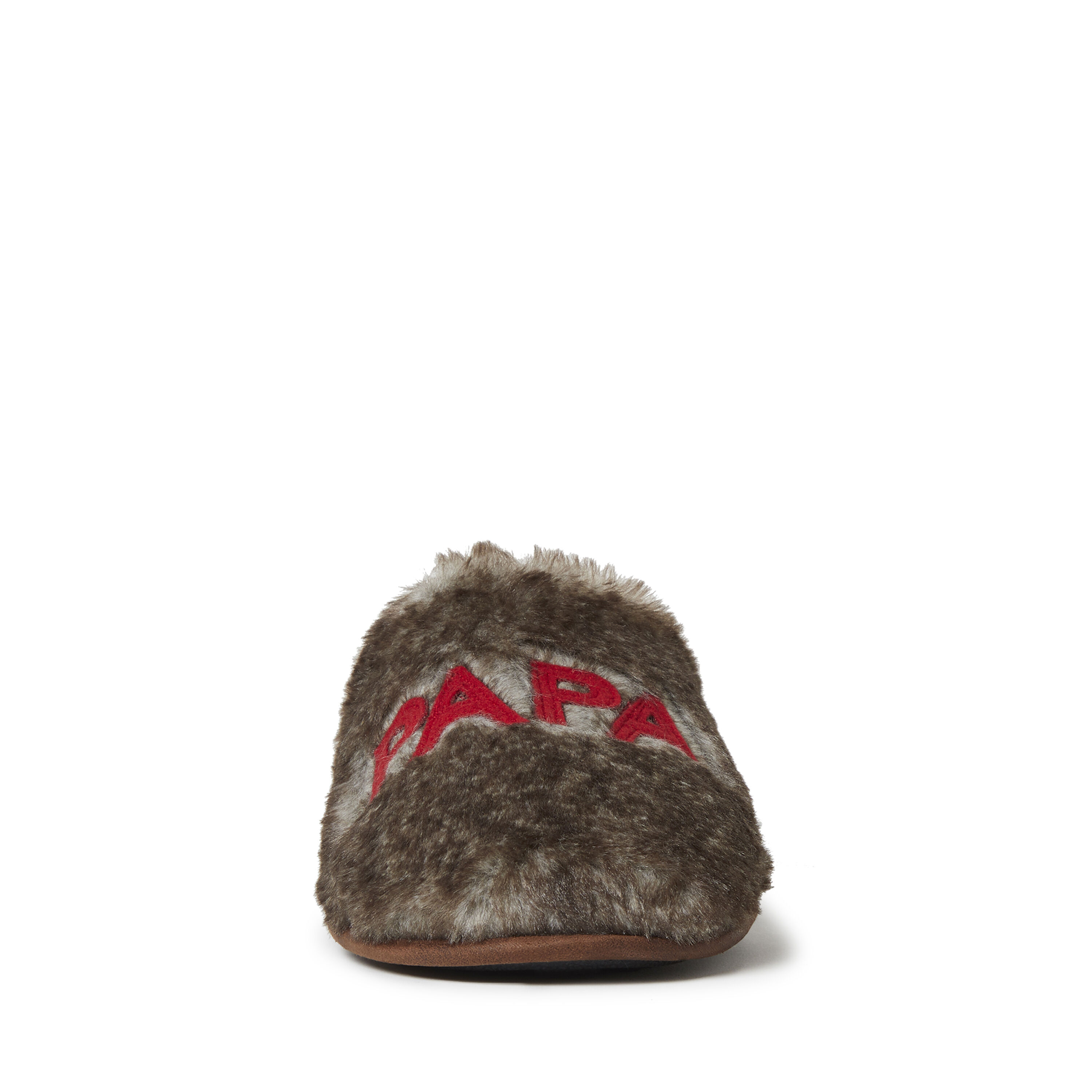 Men's Furry Papa Bear Scuff Slipper