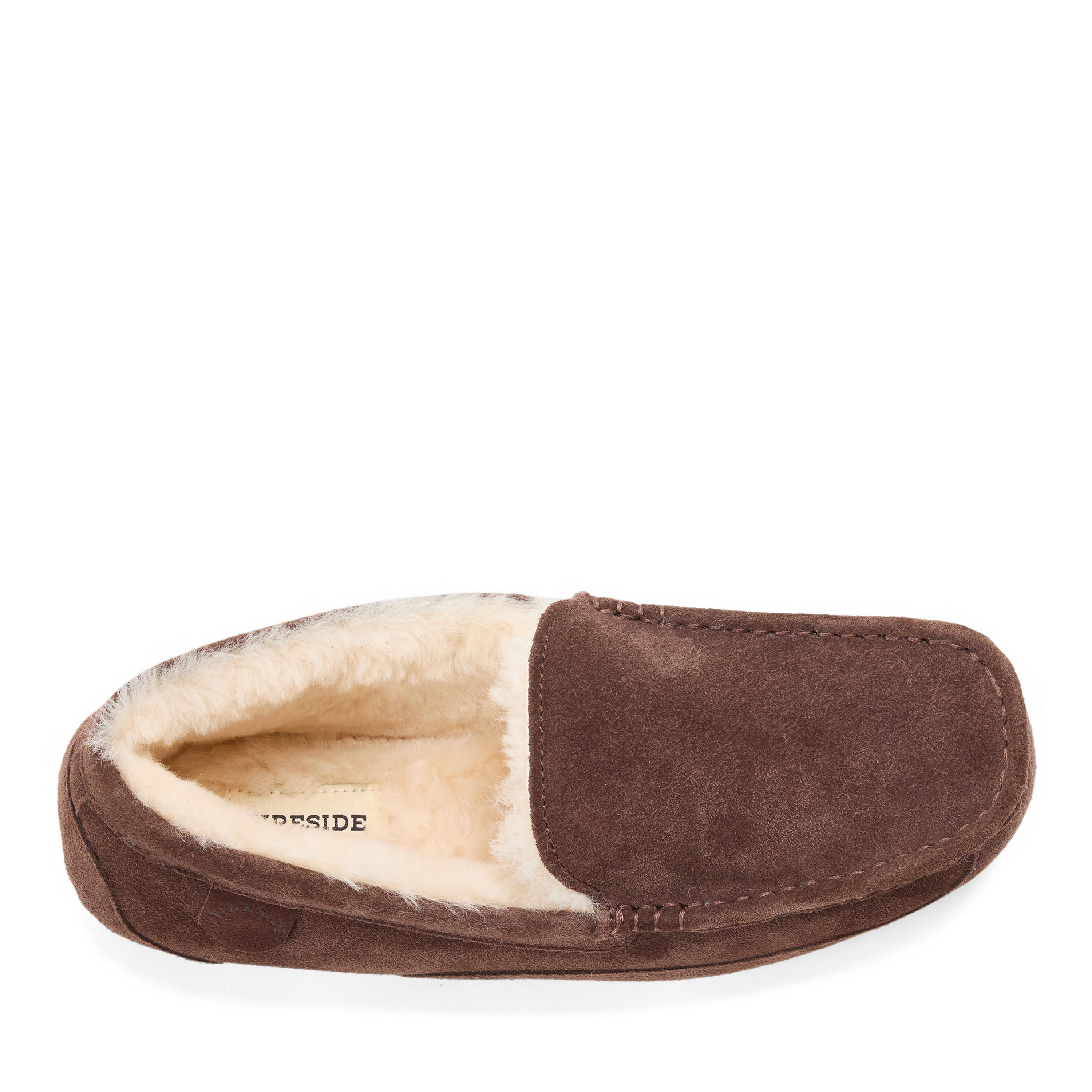 Men's Fireside by Dearfoams Melbourne Genuine Shearling Moccasin Slipper