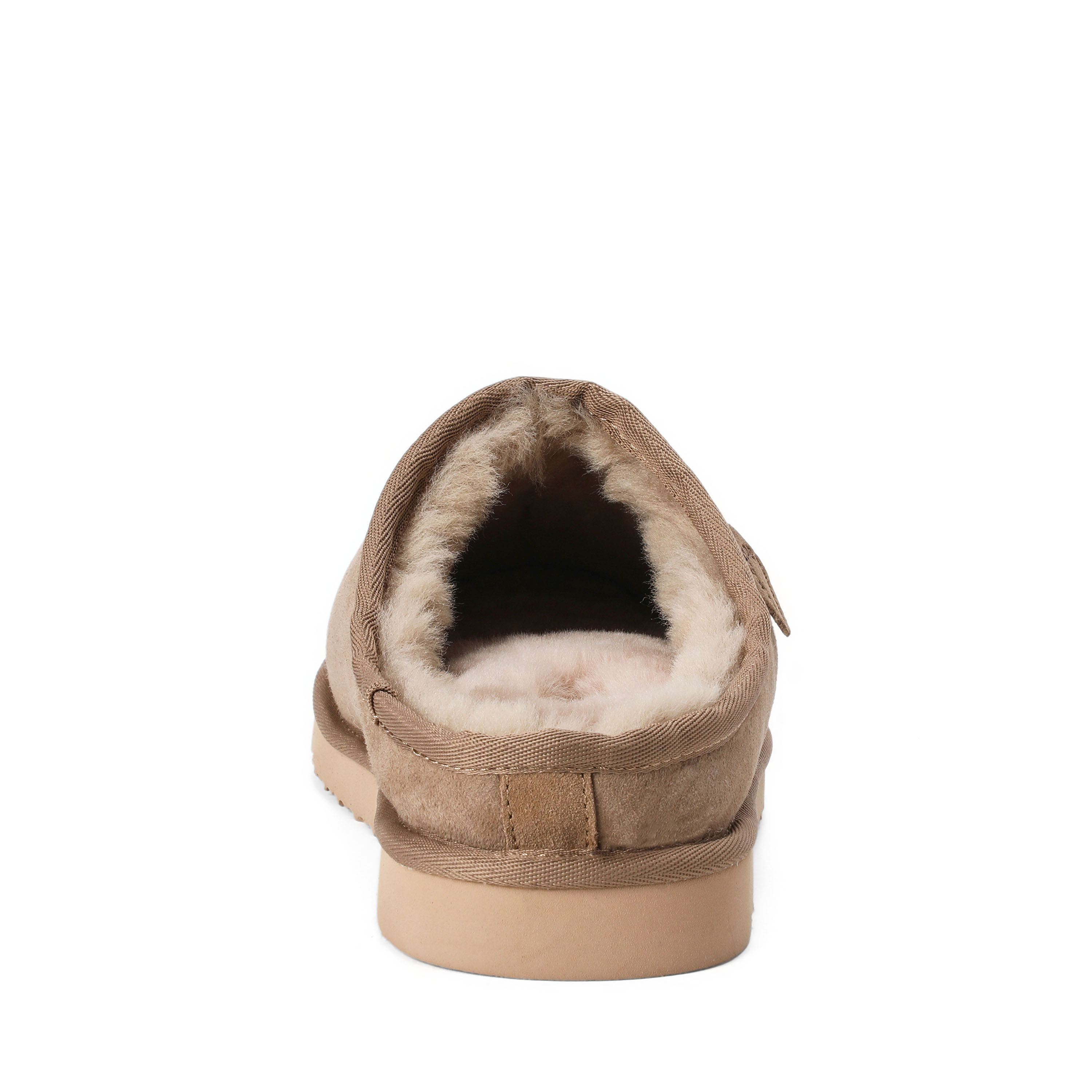 Men's Fireside by Dearfoams Grafton Genuine Shearling Clog Slipper with Woven Accent