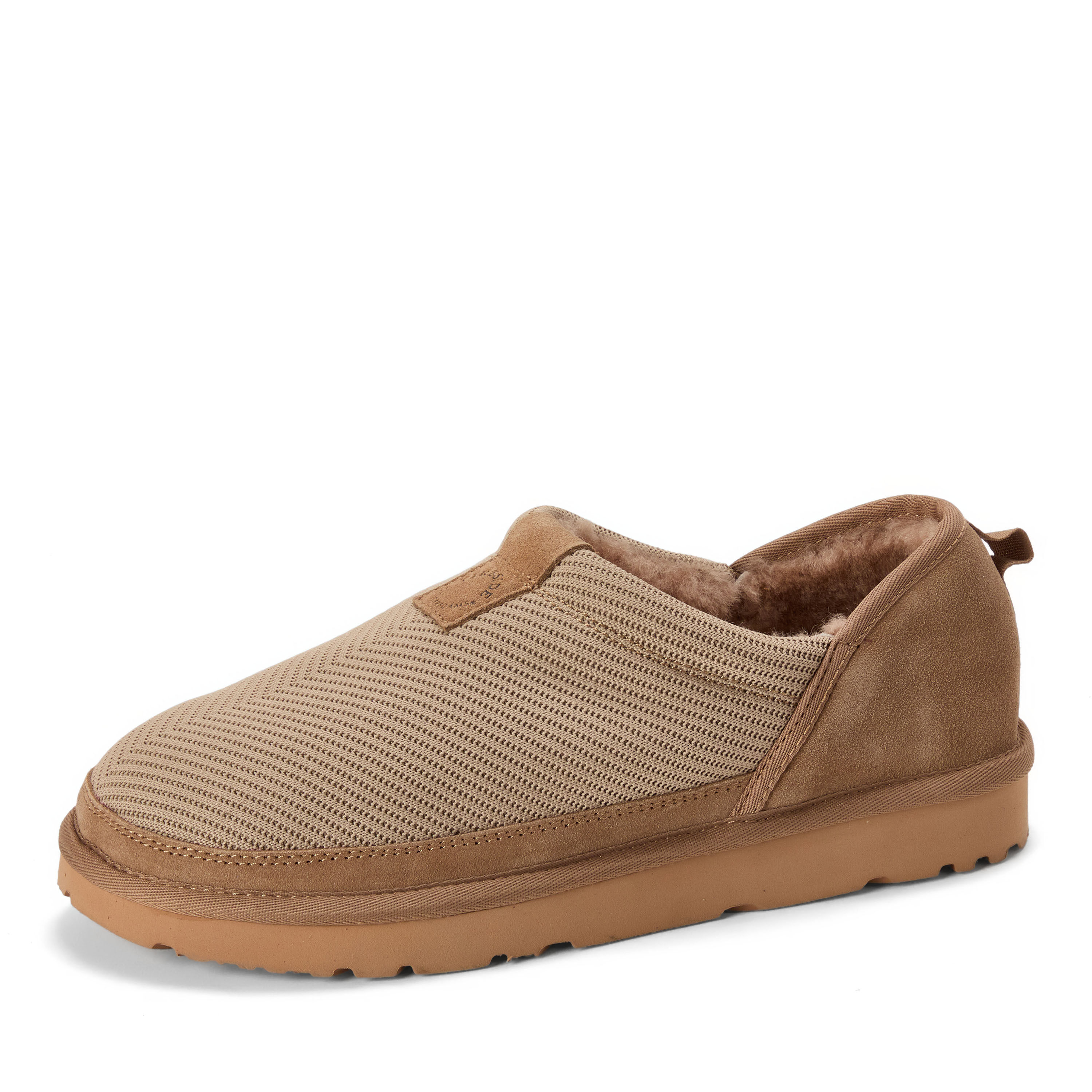 Women's Fireside by Dearfoams Sport Knit And Suede Slip On Shoetie - Water Repellent