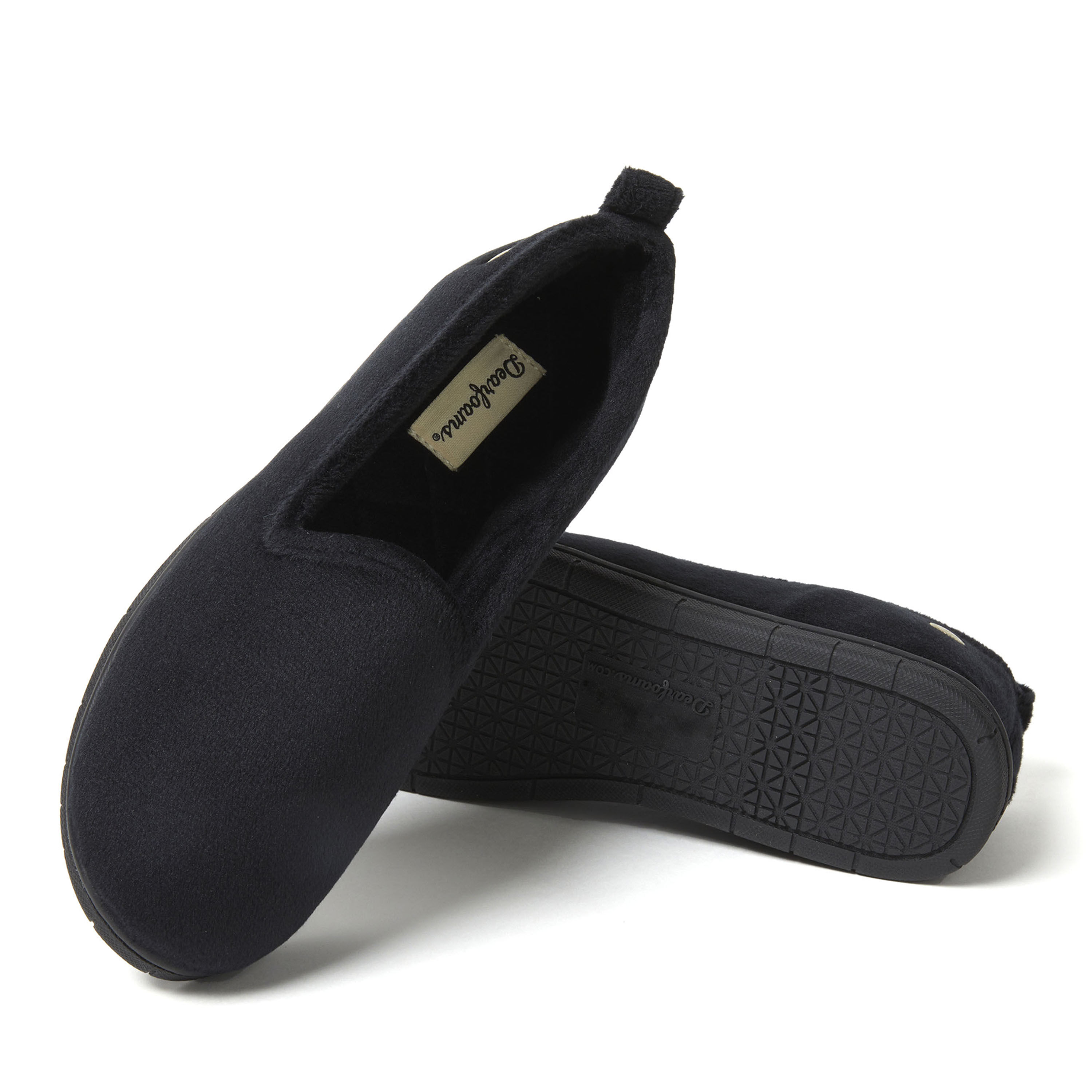 Dearfoams women's velour bootie with boa flat 2025