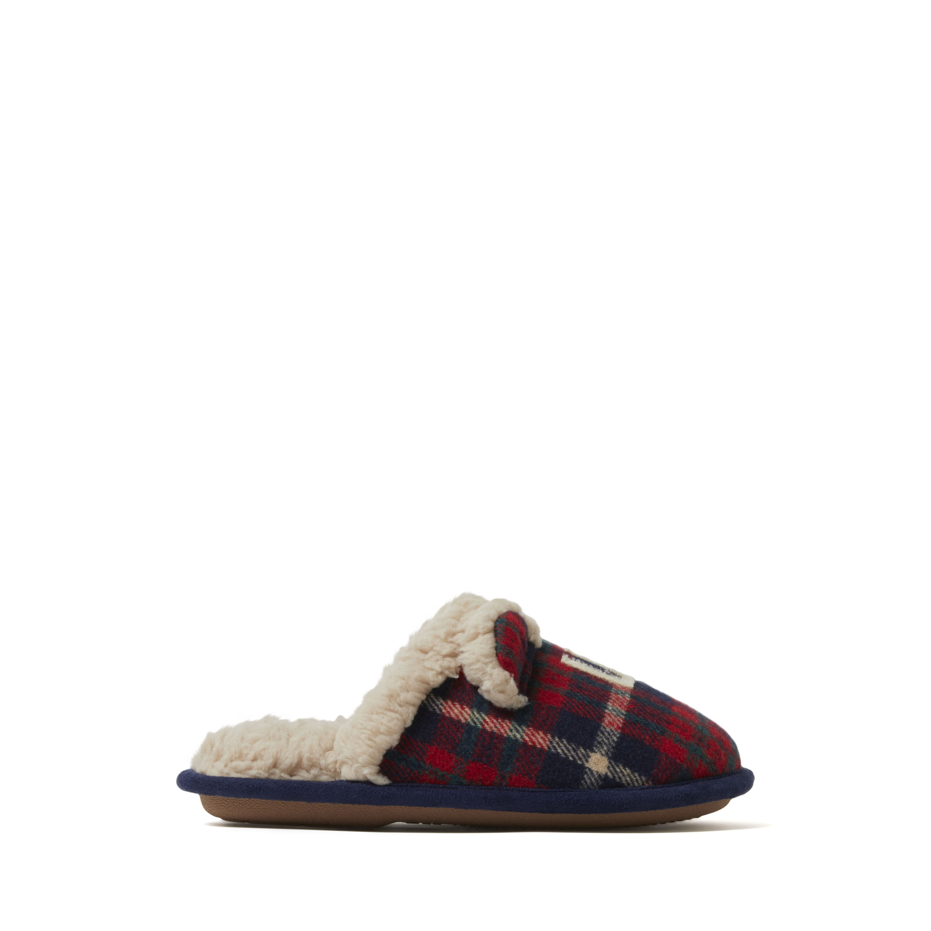 Kids Lil Bear Plaid Scuff