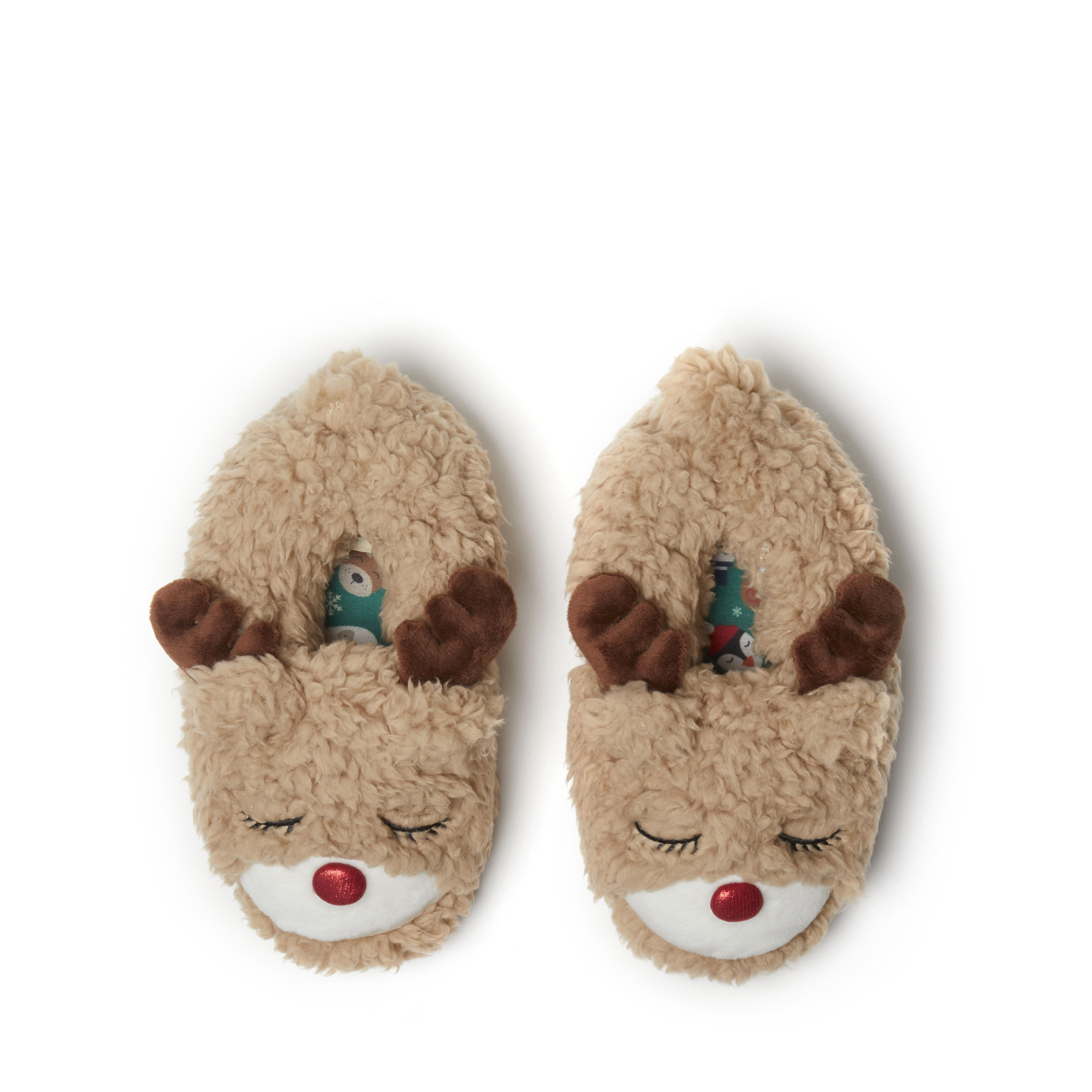 Kid's Holiday Pajama & Slippers Set