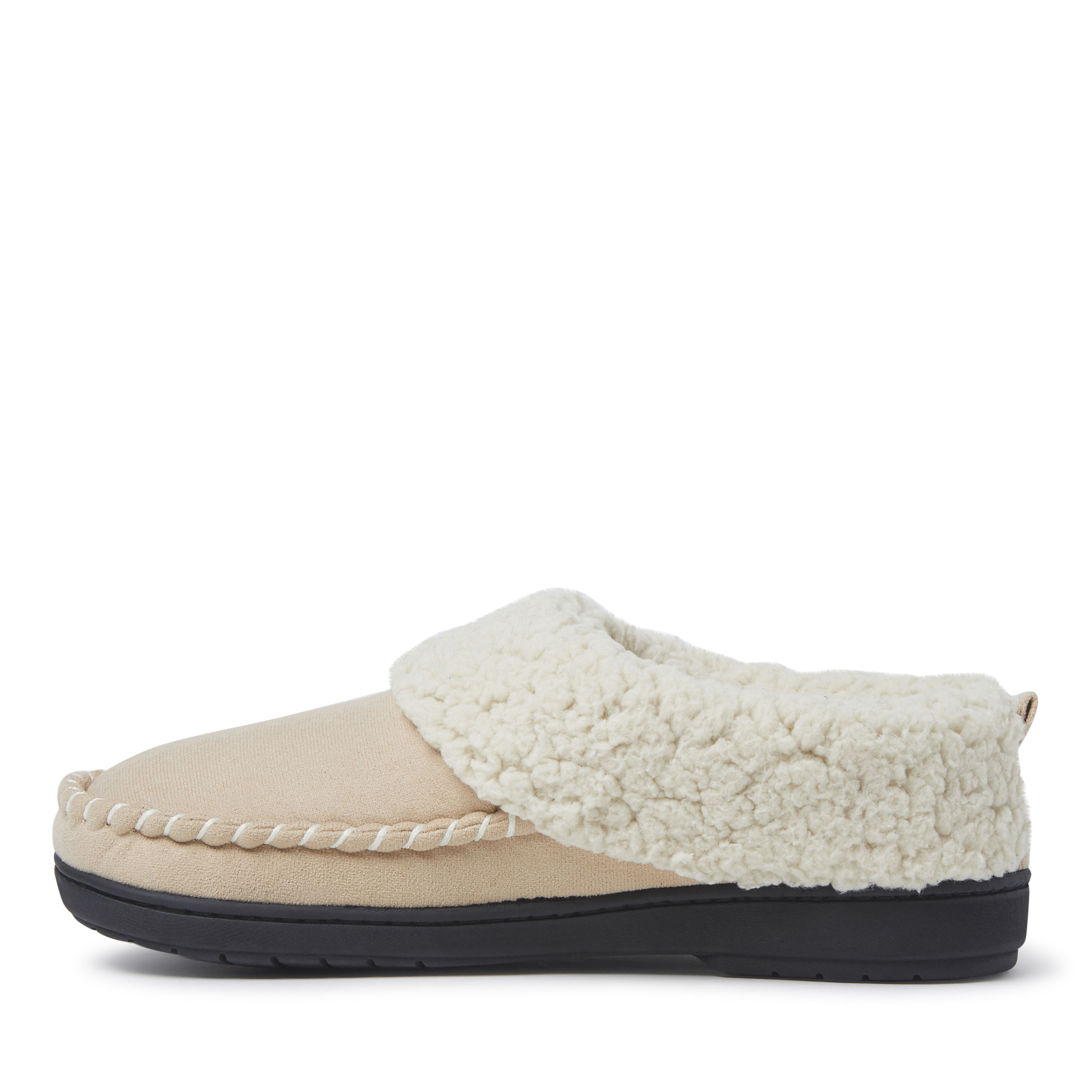 Women's Microsuede Clog Slipper with Whipstitch