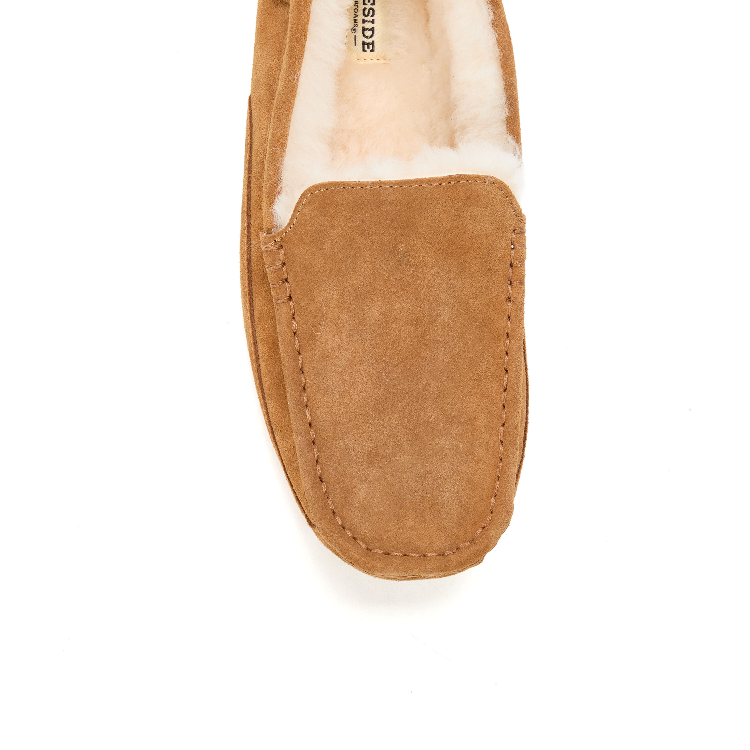 Men's Fireside by Dearfoams Melbourne Genuine Shearling Moccasin Slipper