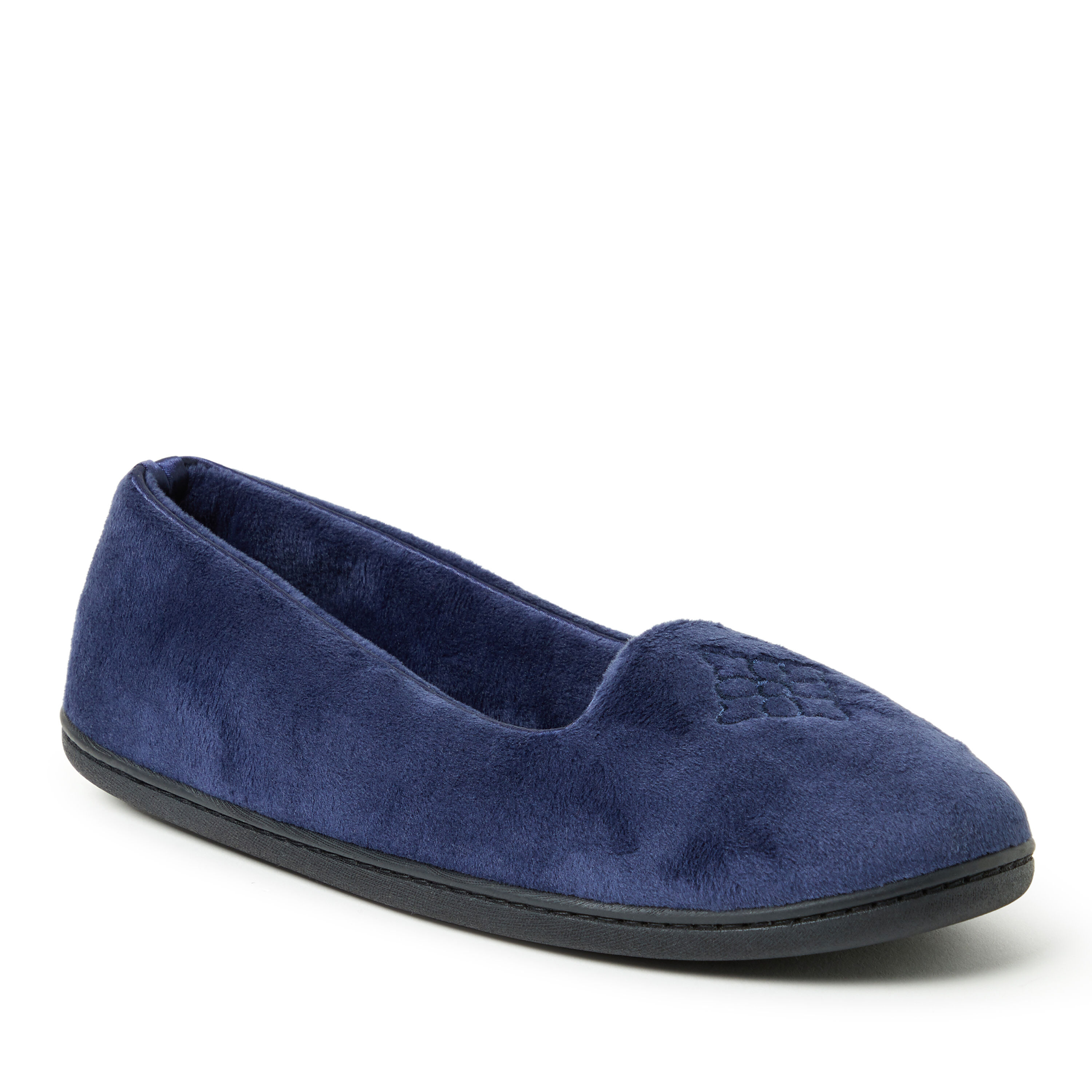 Dearfoams rebecca outlet microfiber velour slipper