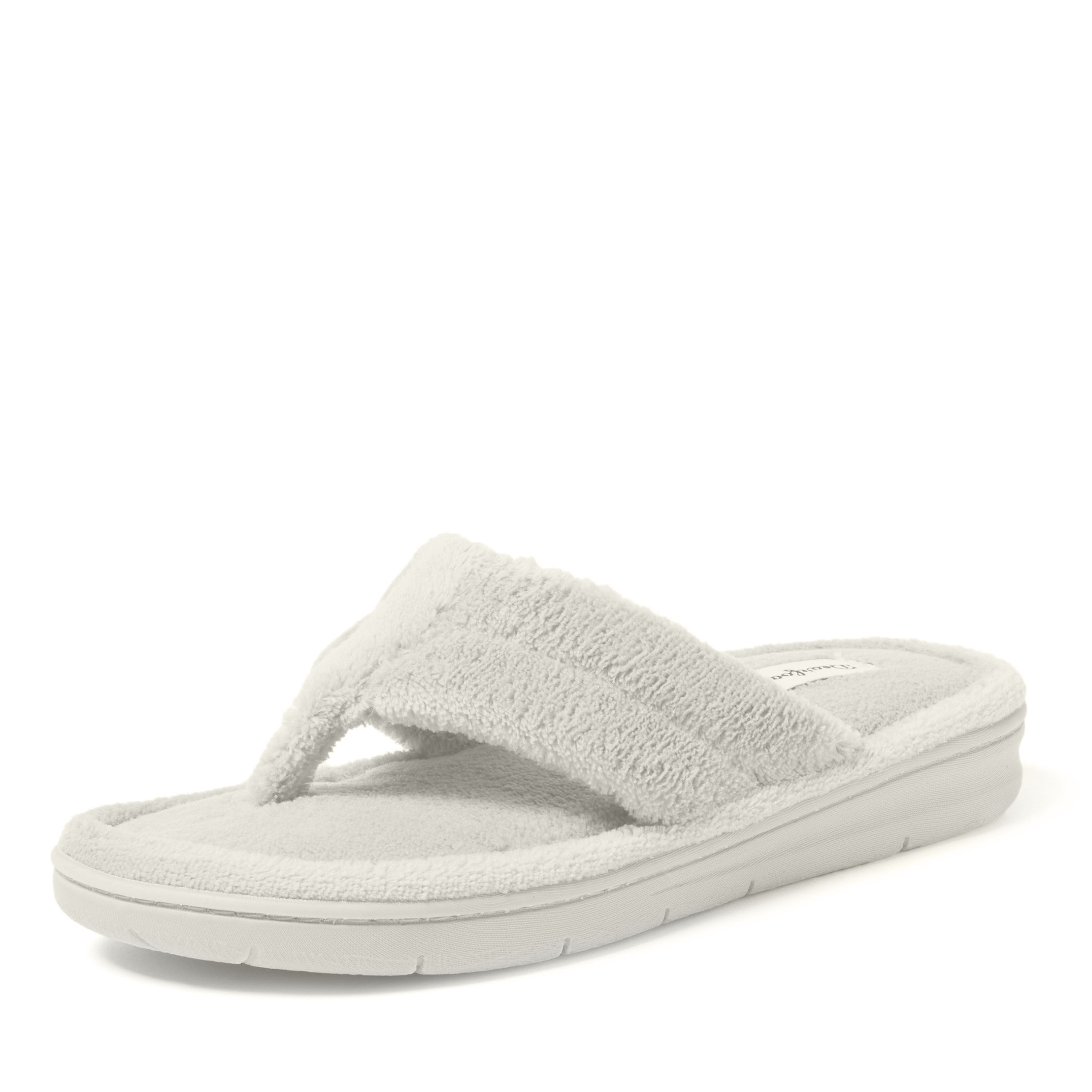 Dearfoams women's sales terry thong slippers