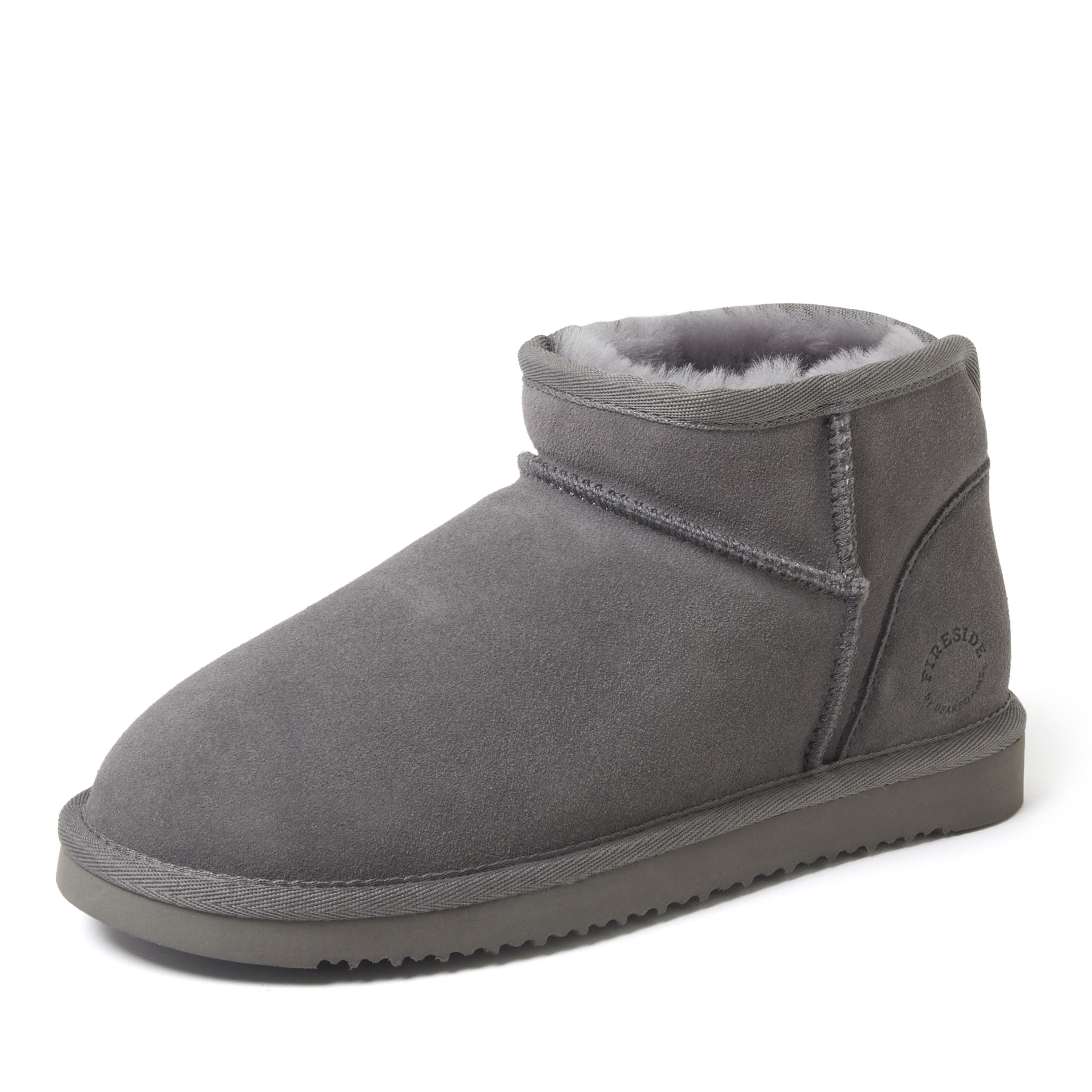 Women's Fireside by Dearfoams Riverland Genuine Shearling Micro Bootie