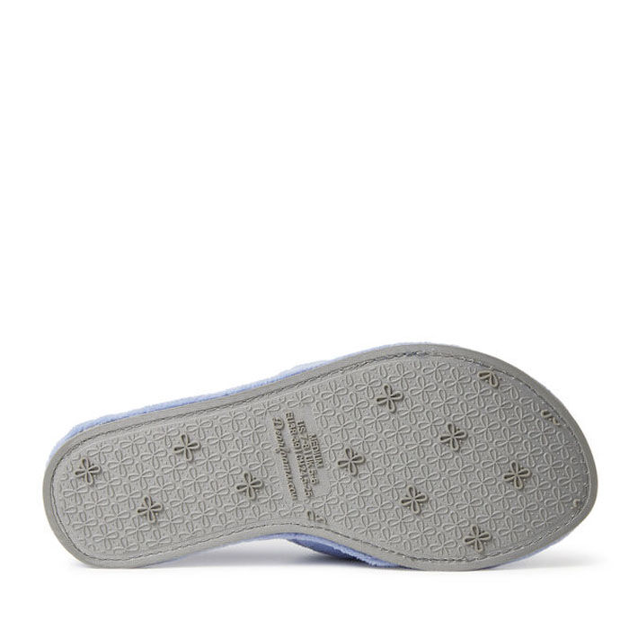 Dearfoams women's beatrice microfiber terry slide with quilted vamp sales slipper