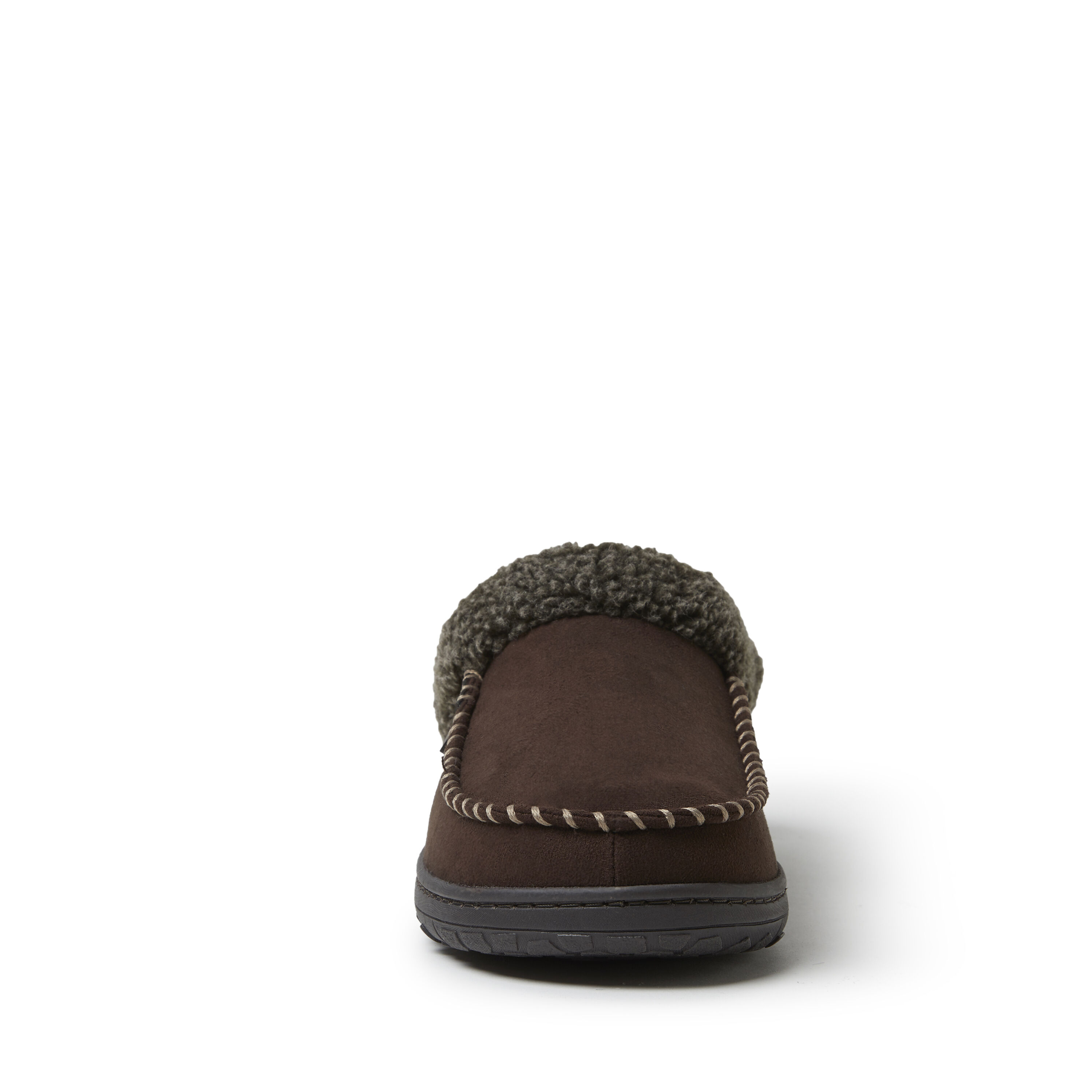 Men s Brendan Microfiber Suede Clog with Whipstitch Slipper