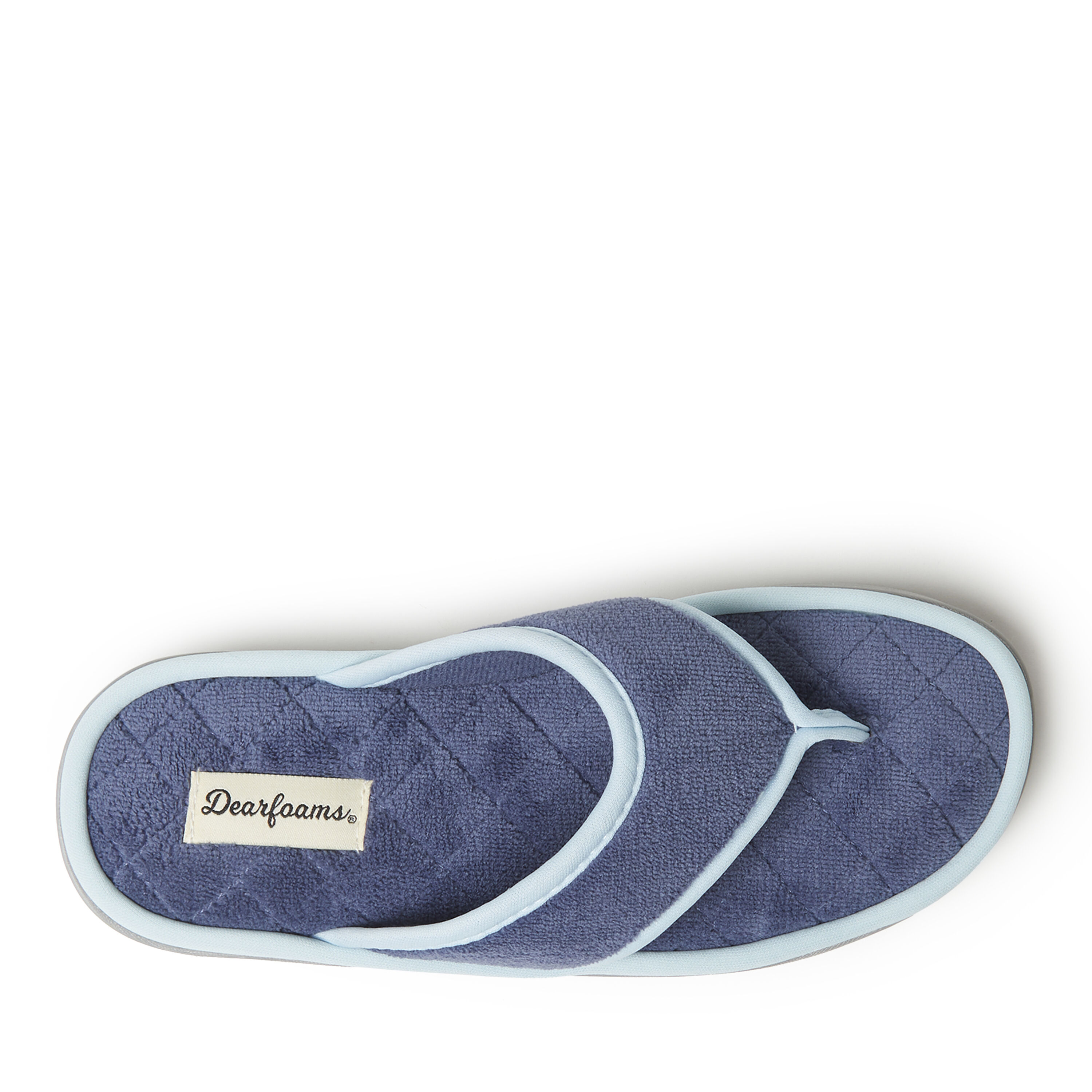 Women's Melanie Terry Thong  with Quilted Footbed Slipper