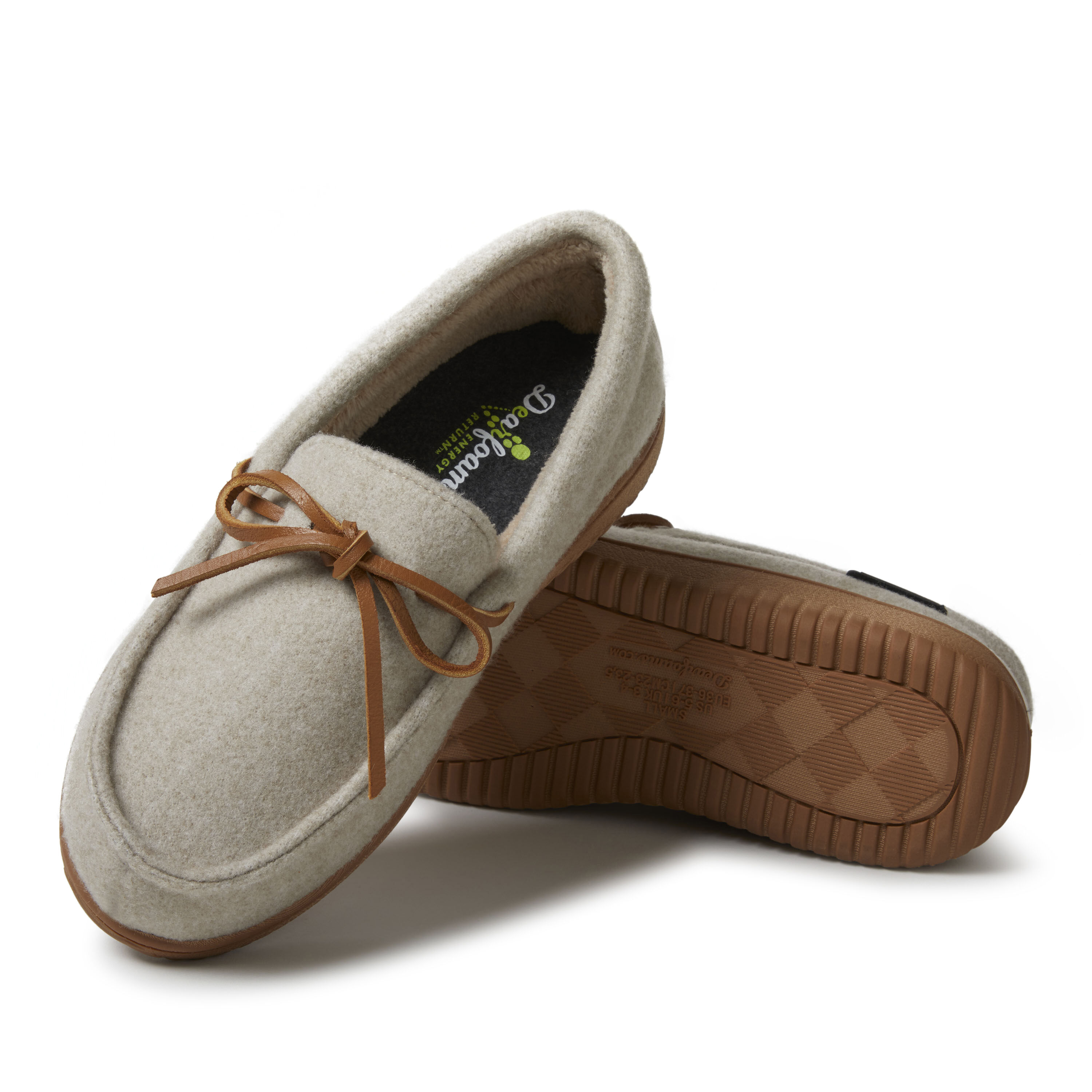 Women's flannel shop lined moccasin slippers